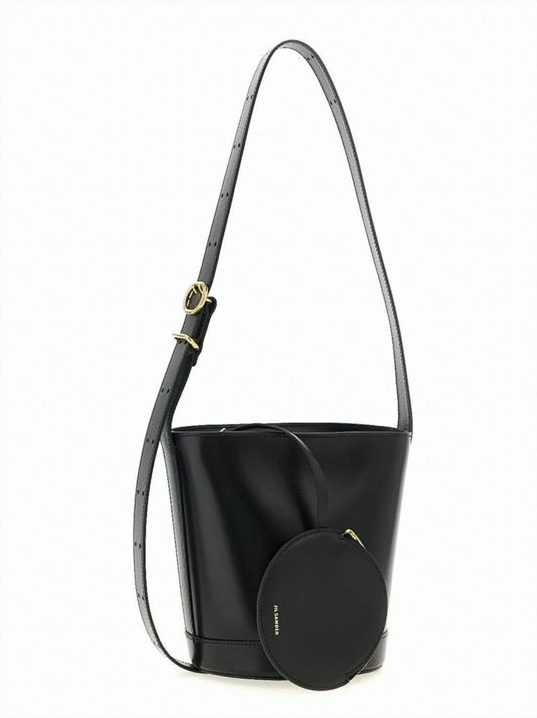Bucket Shoulder Bag with Gold-tone Hardware
