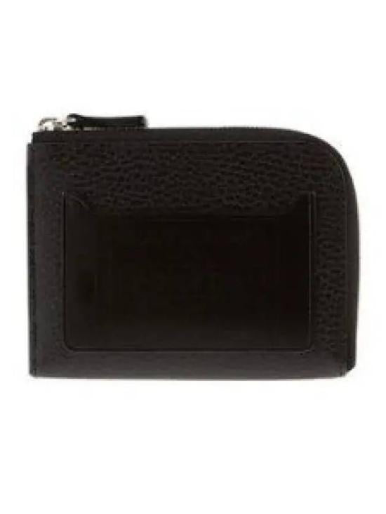 Textured Cowhide Leather Card Wallet