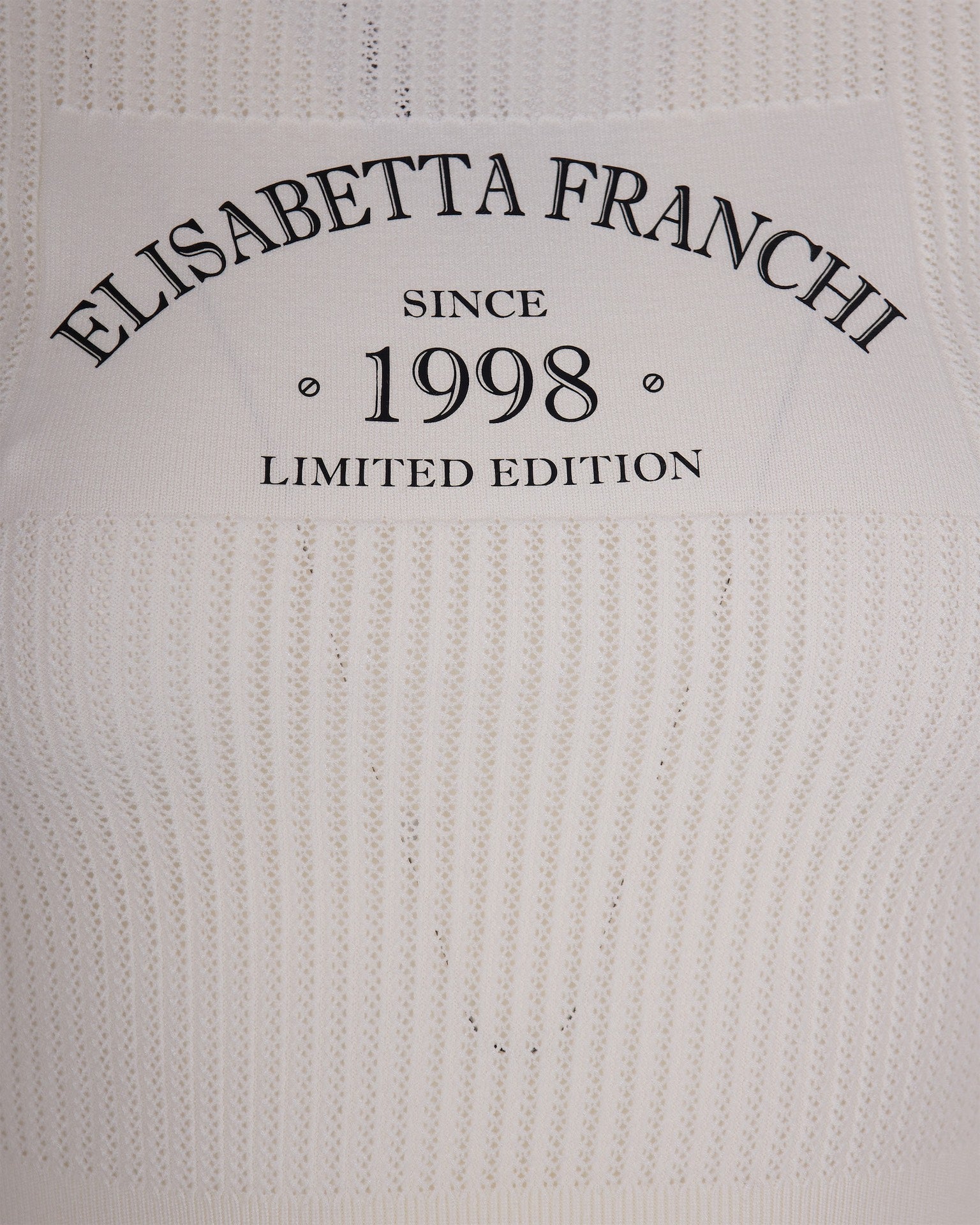 Knitted Top With Printed Logo