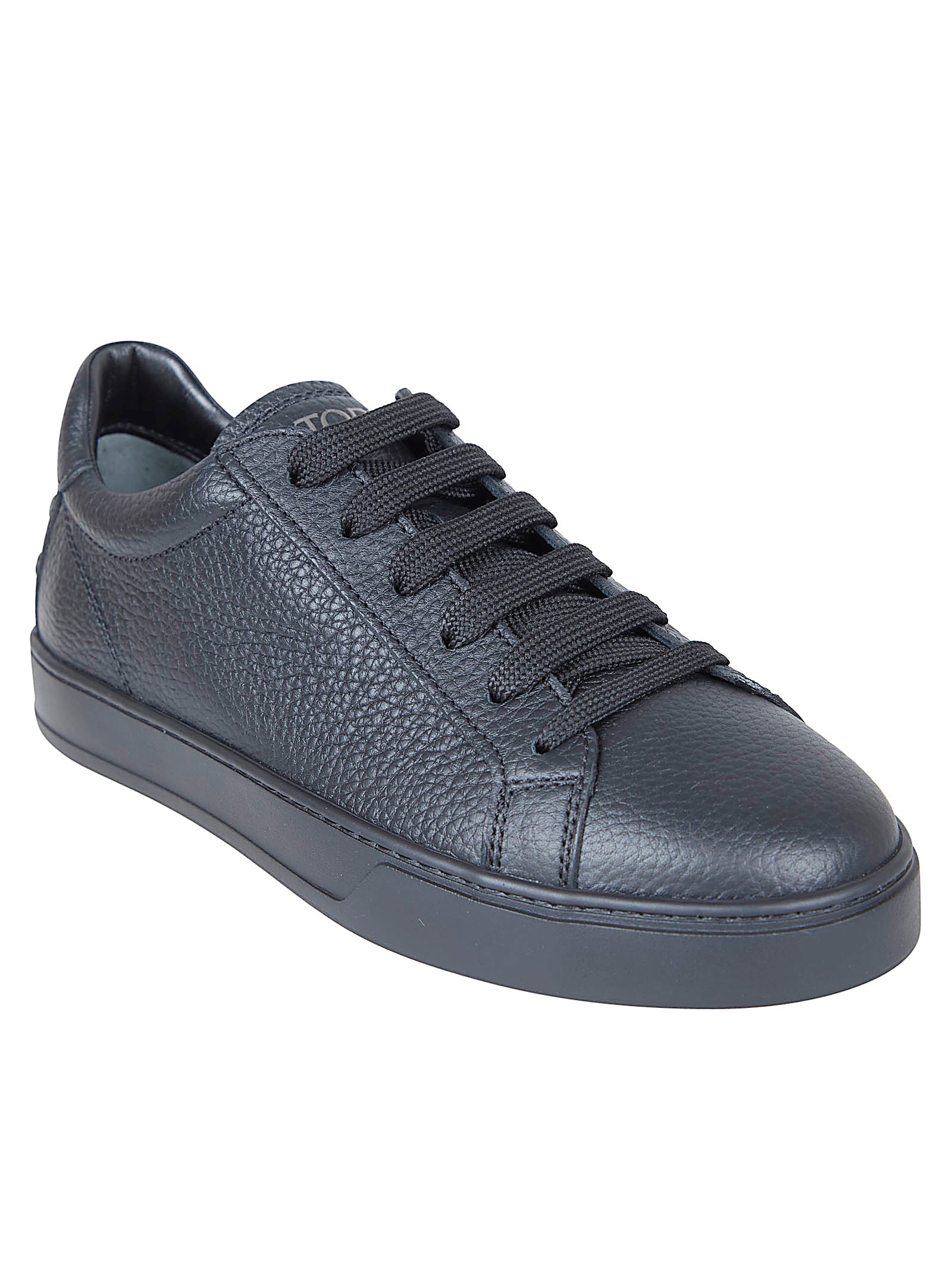 Calfskin Leather Sneakers with Glossy Finish