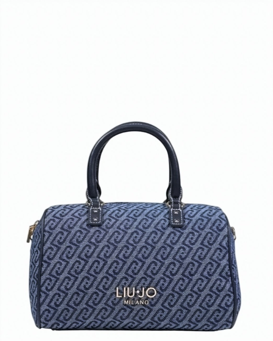 Logo Faux Leather Shoulder Bag