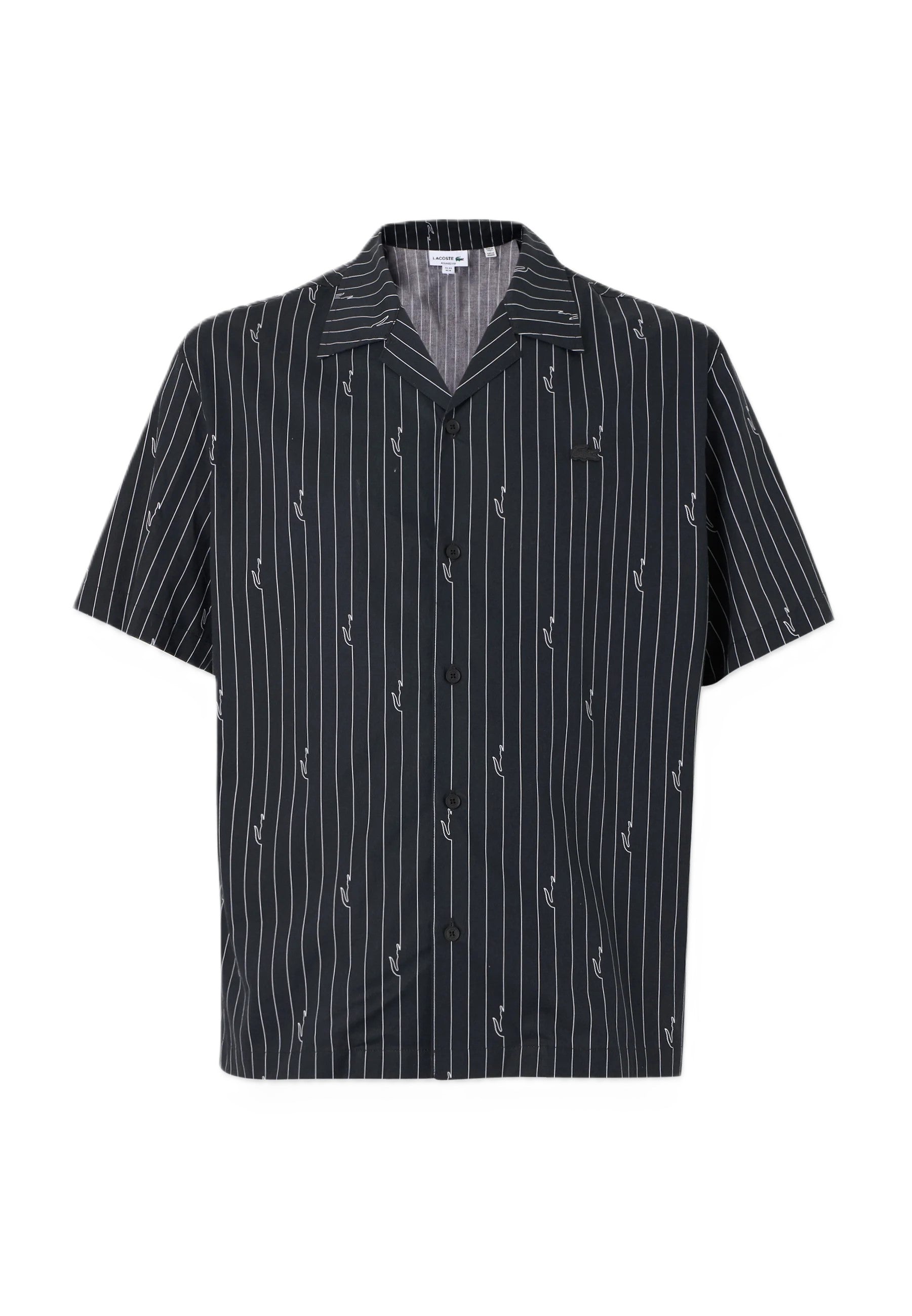 Black Twill Relaxed Cotton Shirt