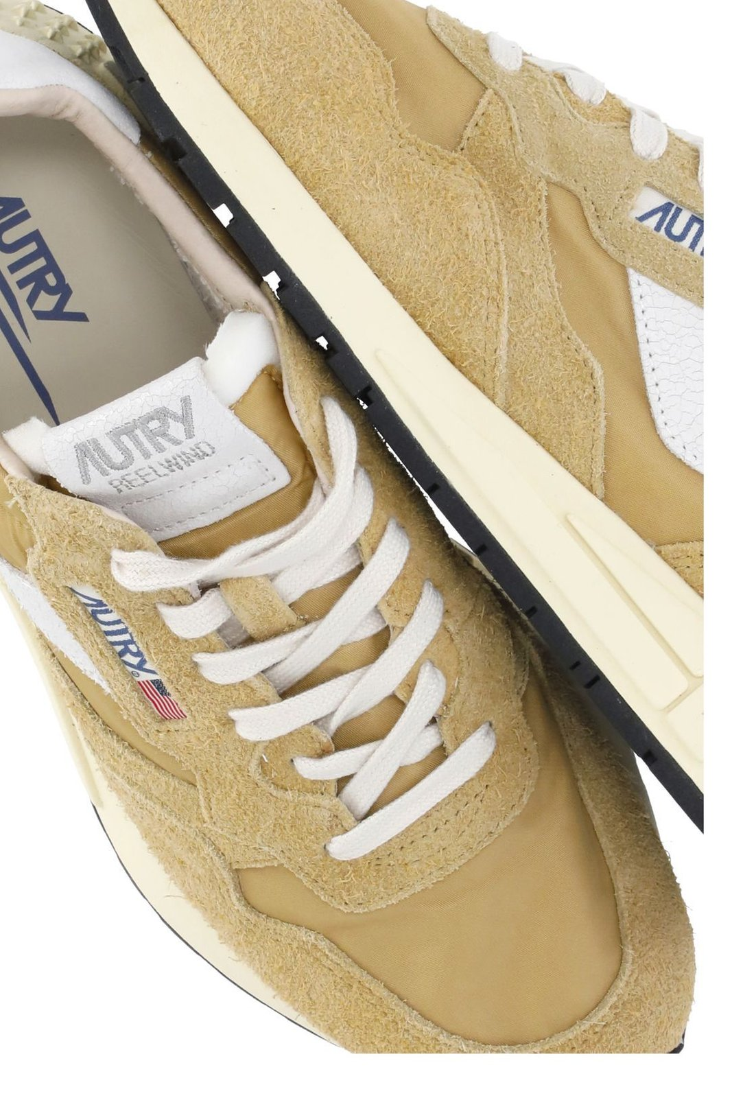 Textured Suede and Leather Low-Top Sneakers