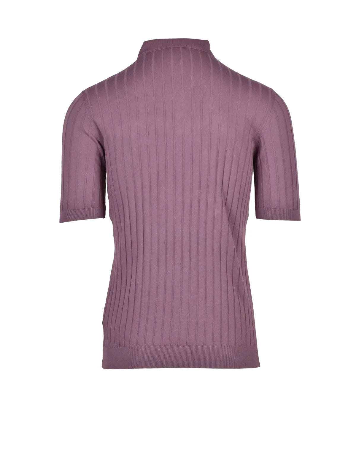 Knit Polo Shirt - Old Rose