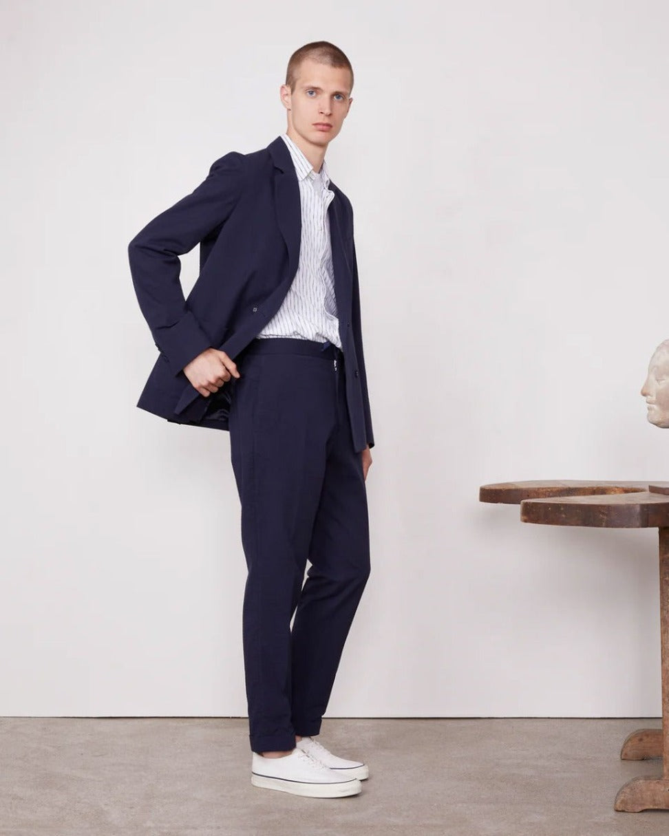 Double-Breasted Jacket With Notch Lapels