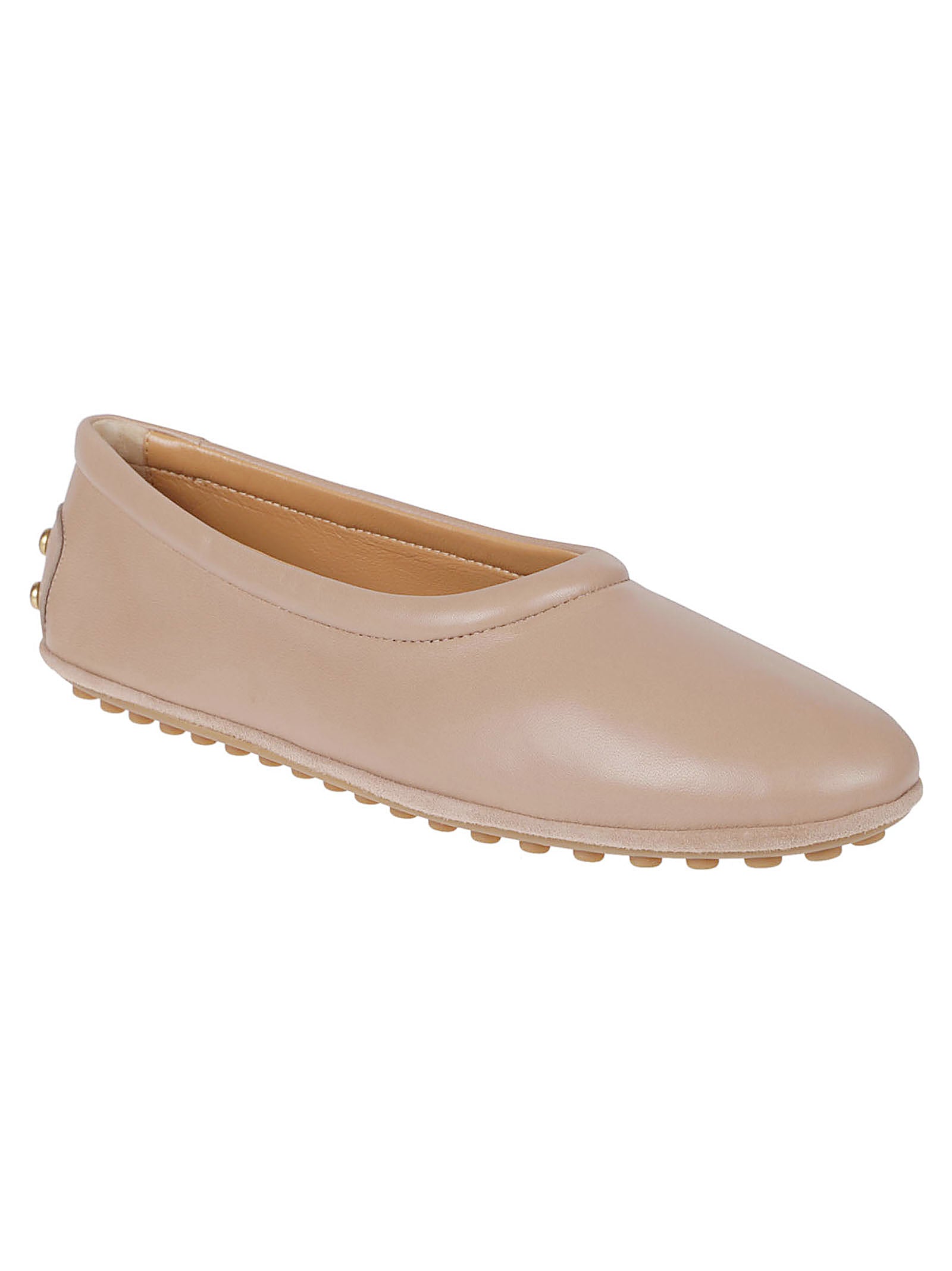Flat Shoes With Metal Dots Detail