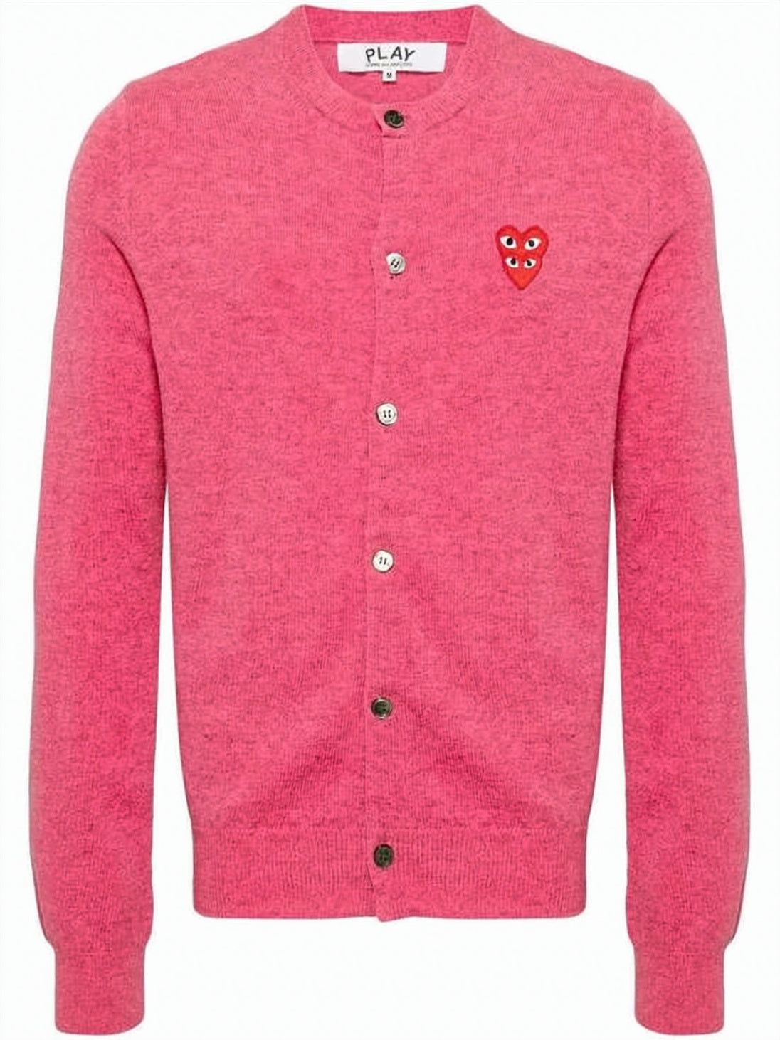 Vibrant Pink Wool Cardigan