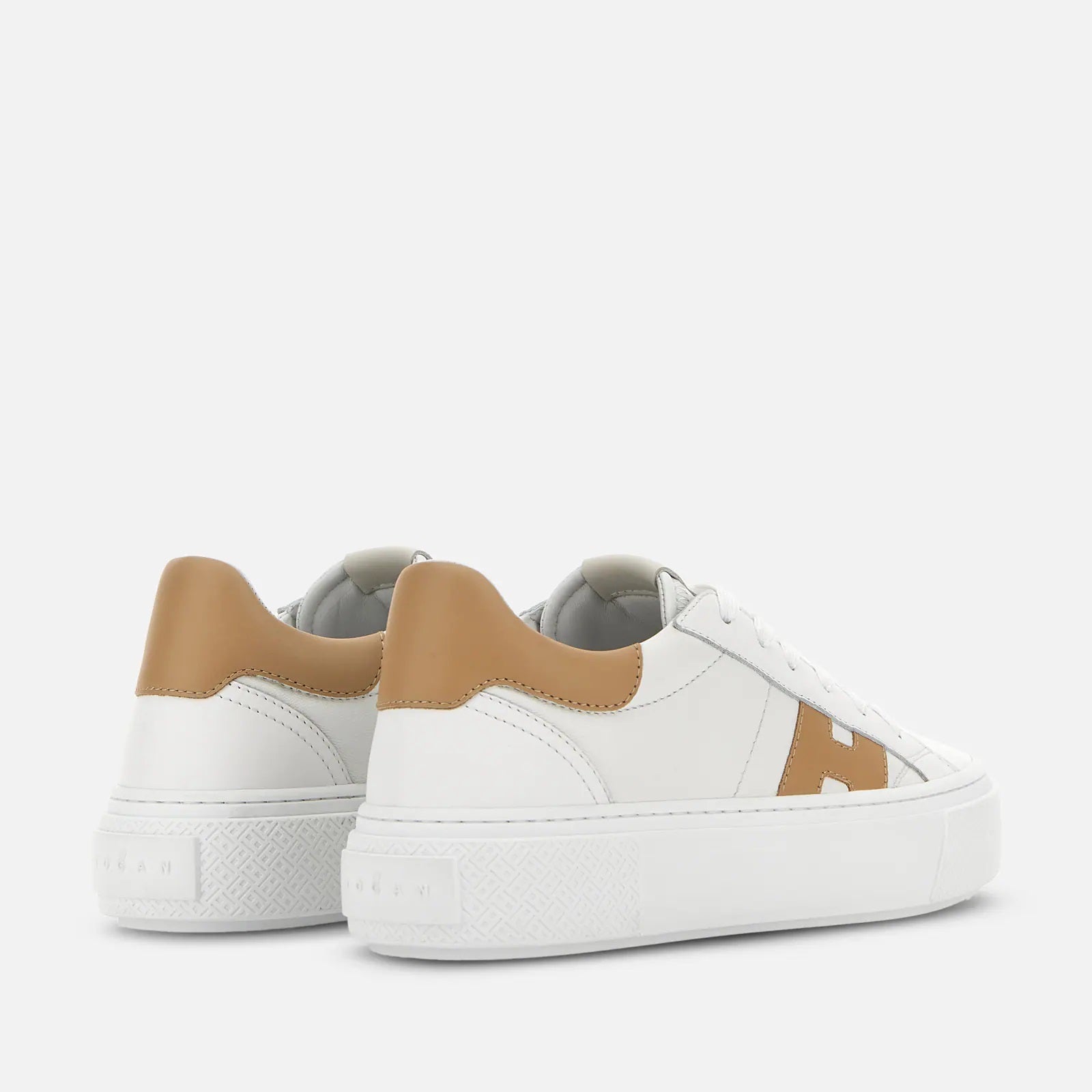 White Cuoio H705 Allacciato H Lace-Up Shoes