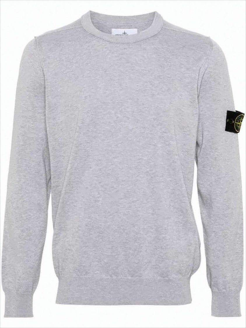 Heathered Grey Crew Neck Sweater