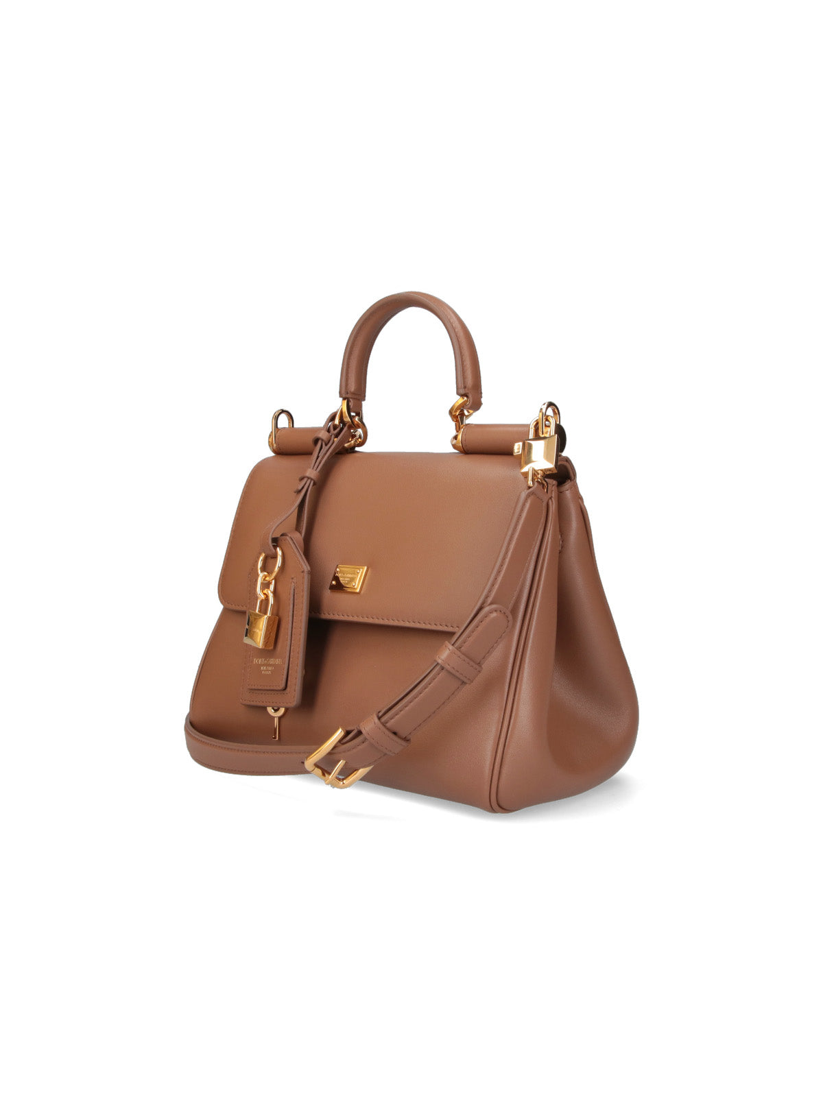 Brown My Sicily Leather Shoulder Bag