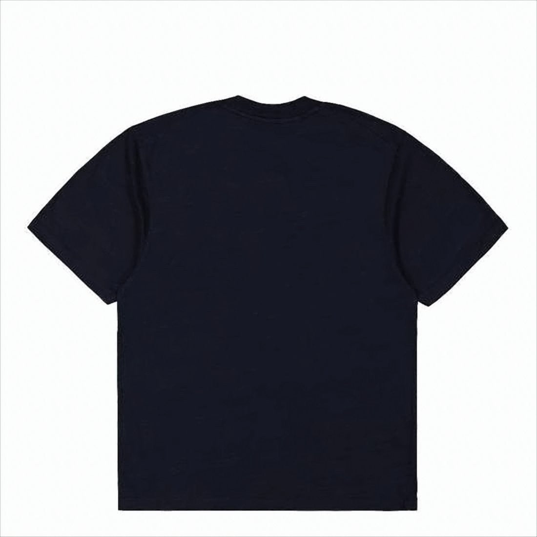 Short-Sleeved Black T-Shirt with Centered Patch Logo