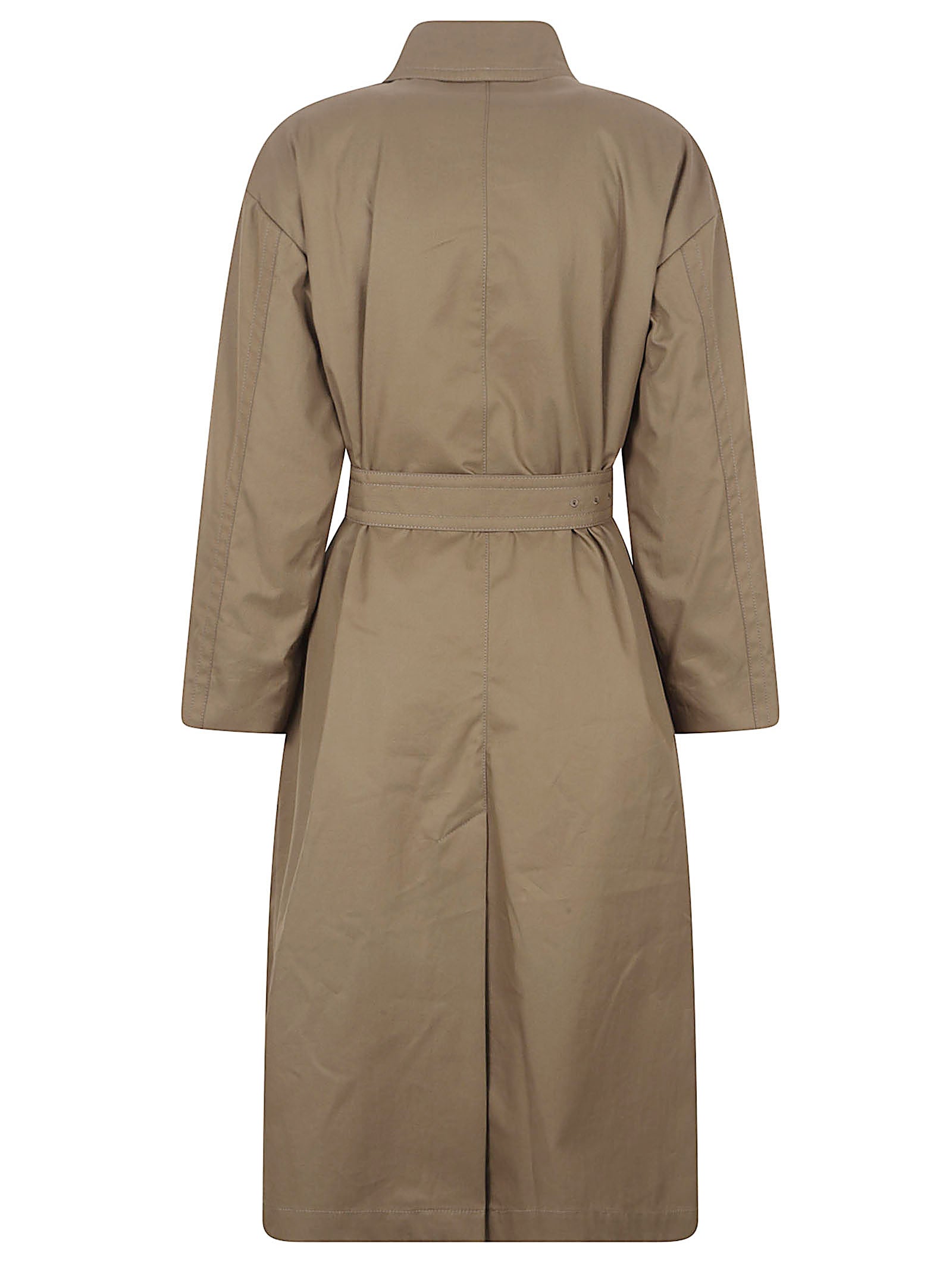 Double-Breasted Water-Resistant Trench Coat