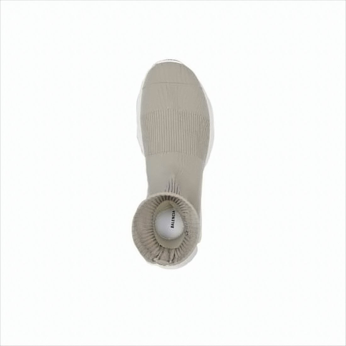 Sock-Style Sneakers with Ribbed Knit Upper and Chunky Sole