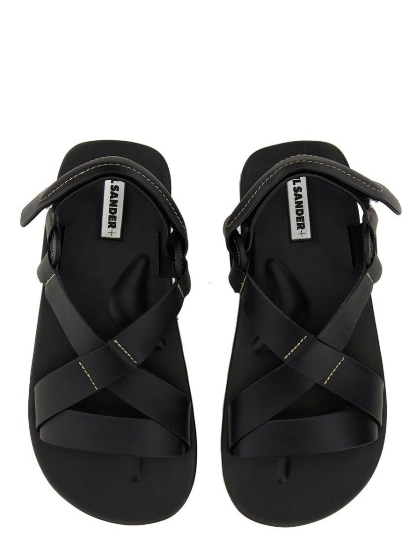 Crisscross Strap Sandal With Durable Rubber Sole