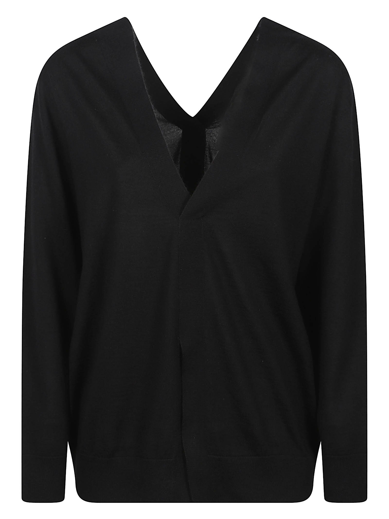 Front And Back V Neck Sweater