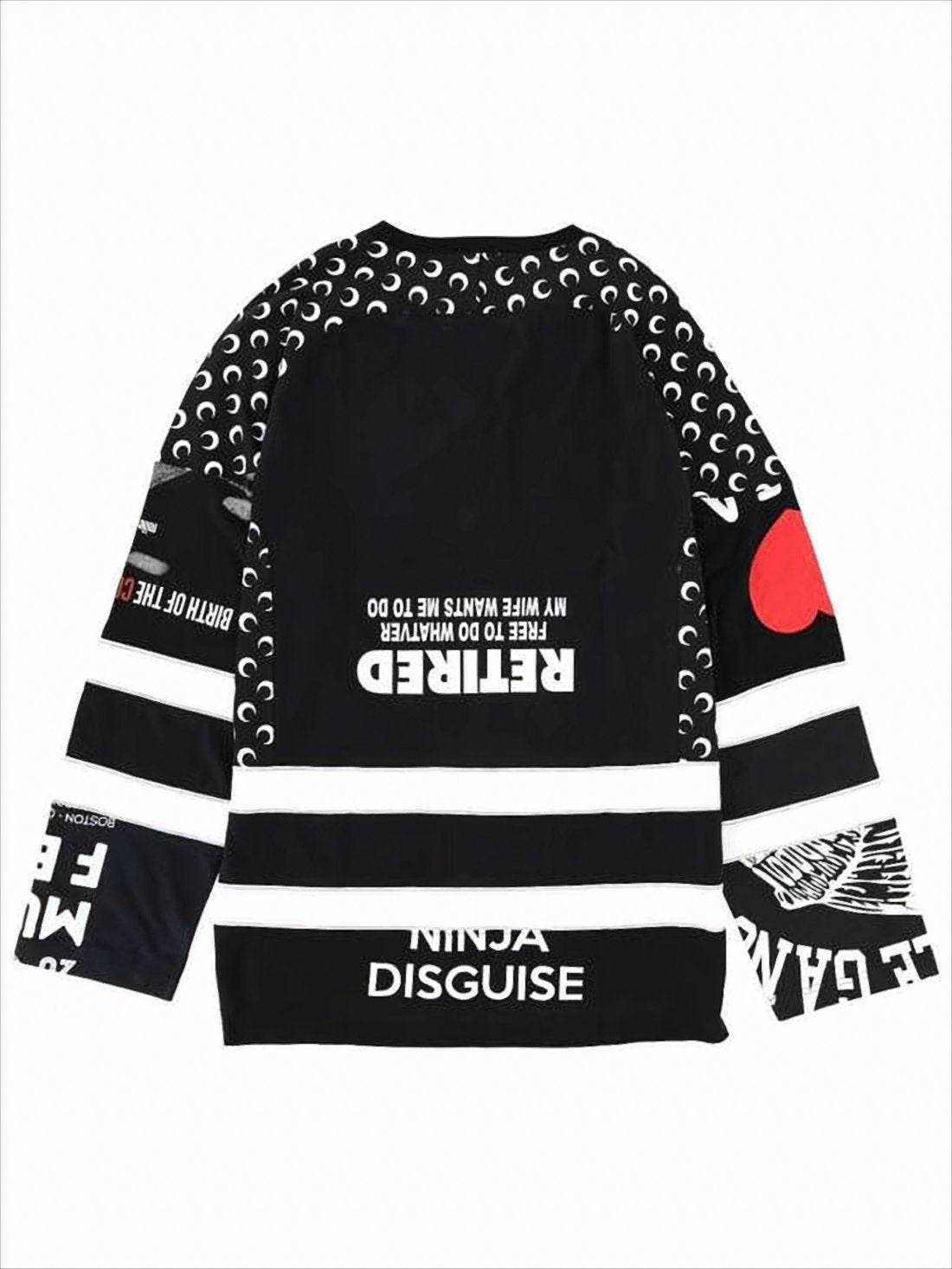 Bold Graphic Long-Sleeve T-Shirt