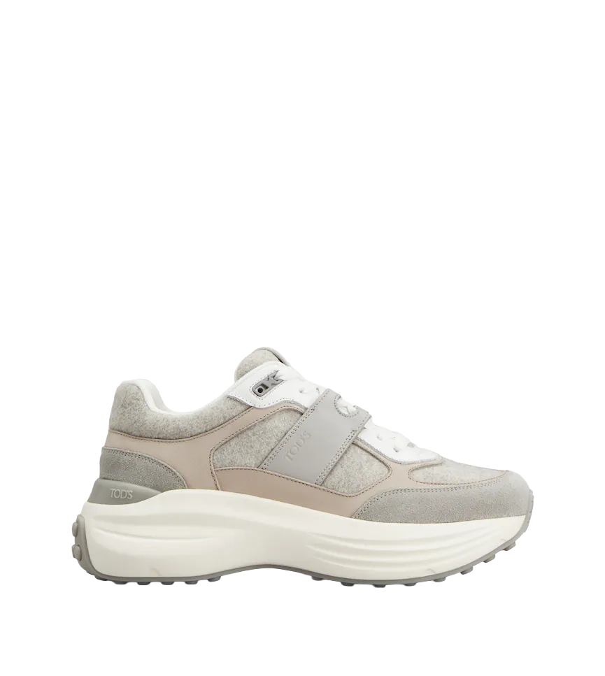 Contemporary Lace-Up Sneakers With Elegant Design