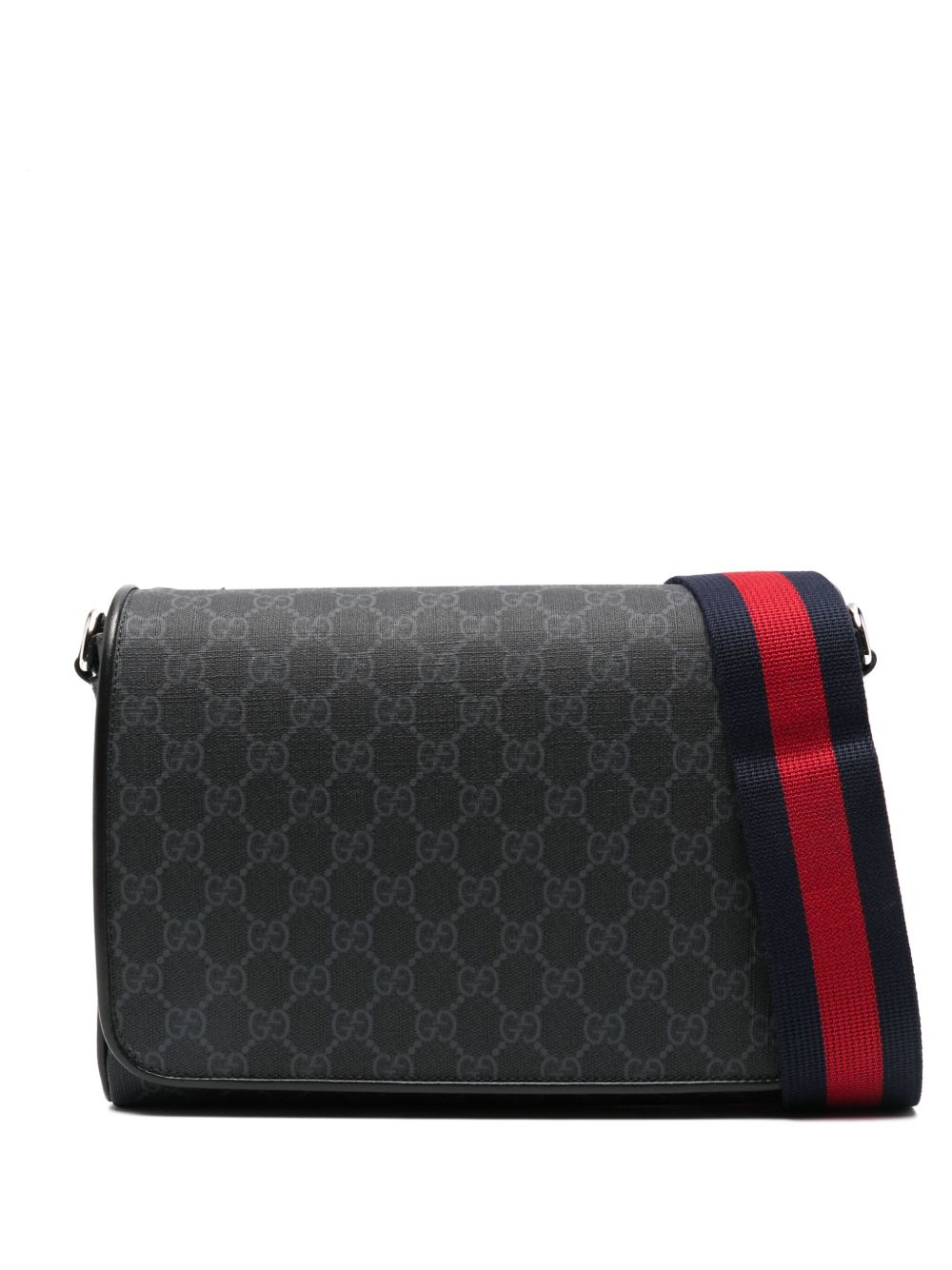 Rectangular Crossbody Bag With Monogram Design