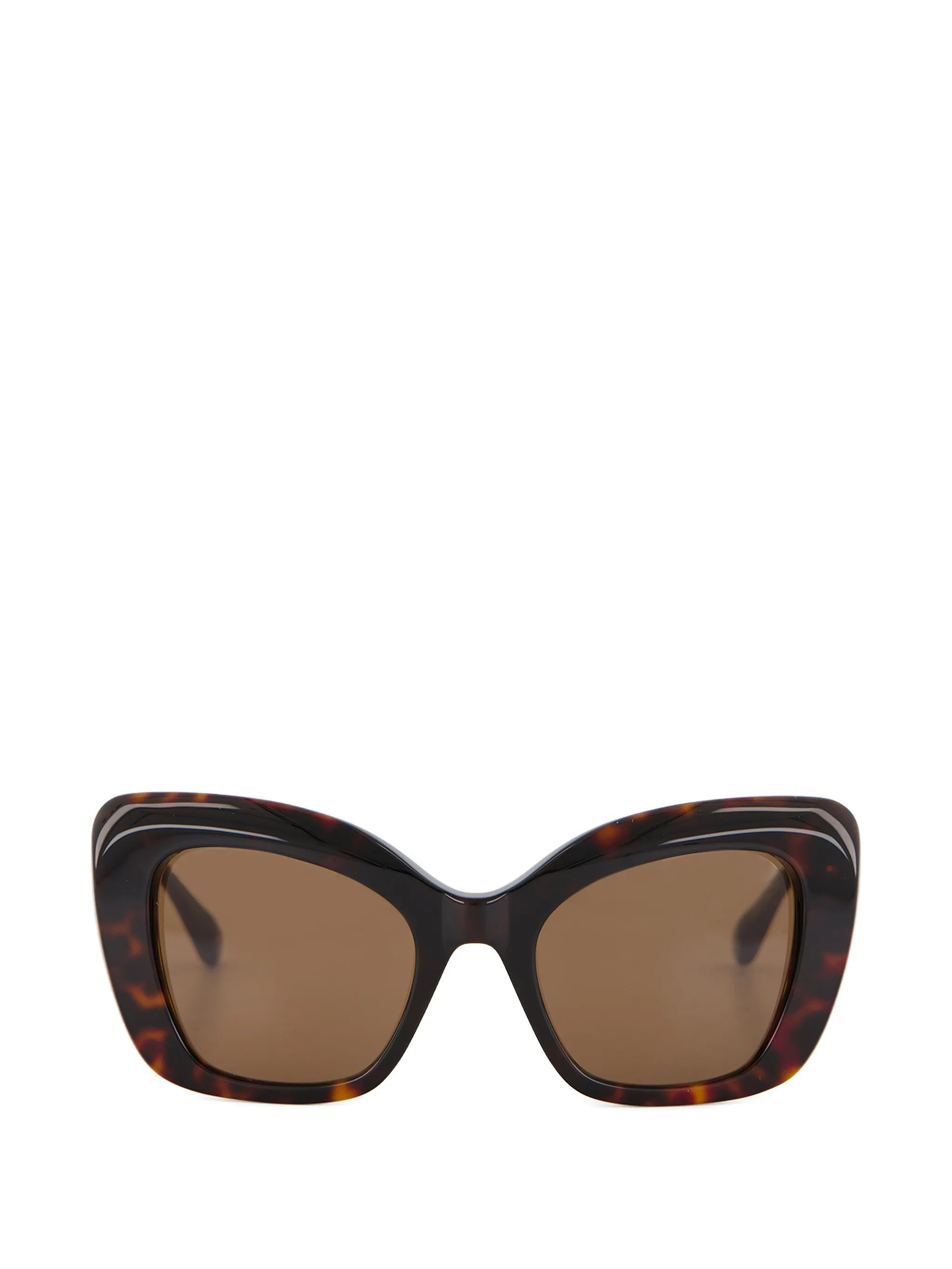Tortoiseshell Diva Butterfly Oversized Sunglasses