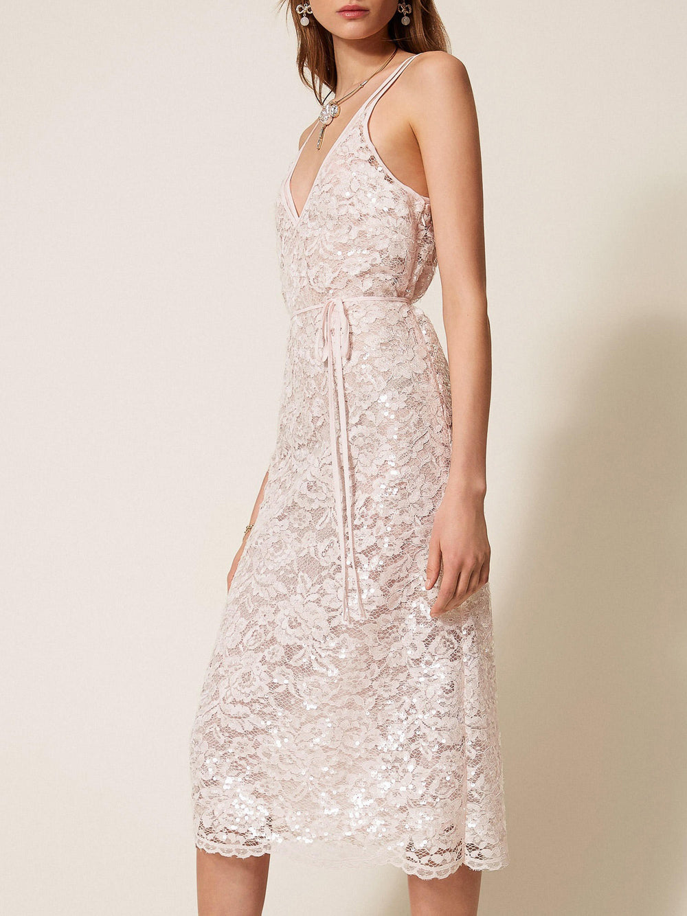 Long Midi Dress with Slip