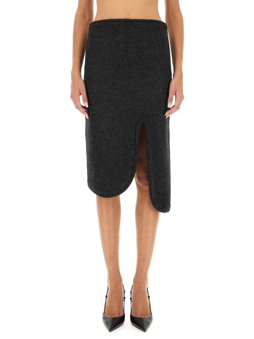 Padded Skirt With Tube Detail