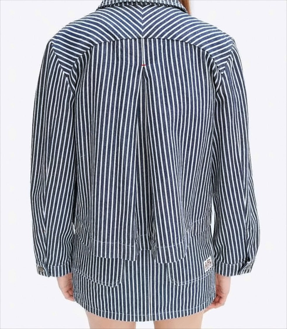 Cropped Cotton Blend Jacket