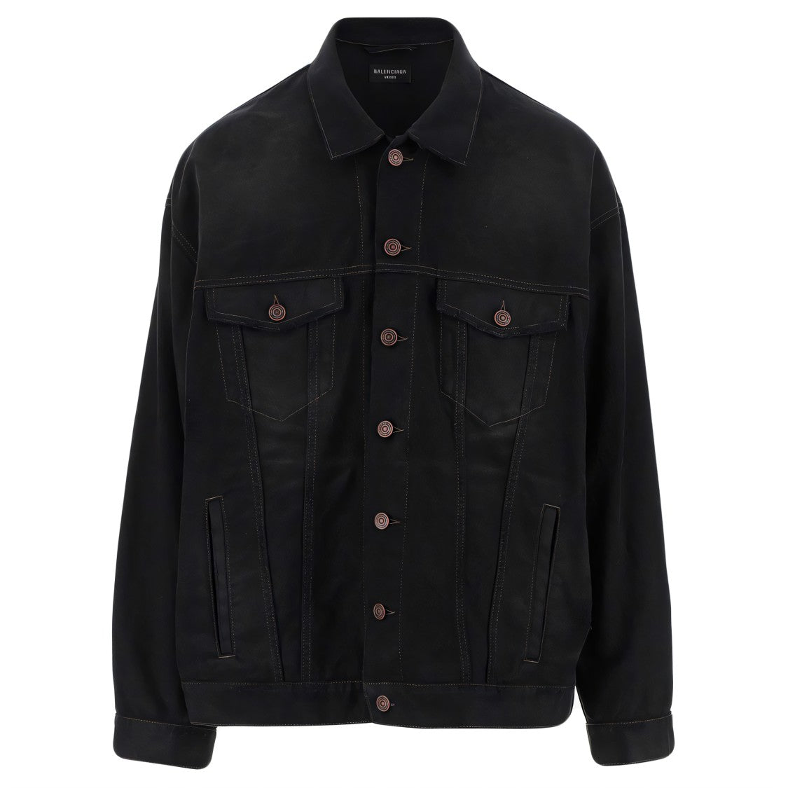 Oversized Black Denim Jacket