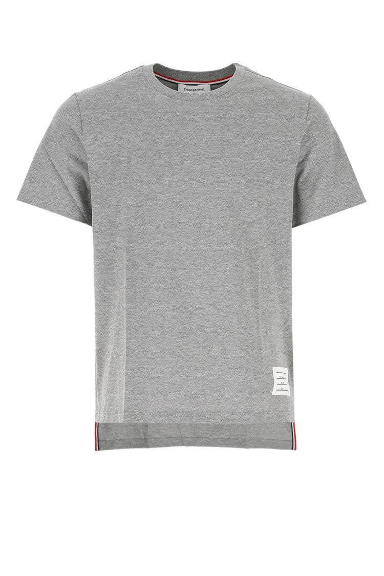 Heathered Grey Short-Sleeved Crew Neck T-Shirt