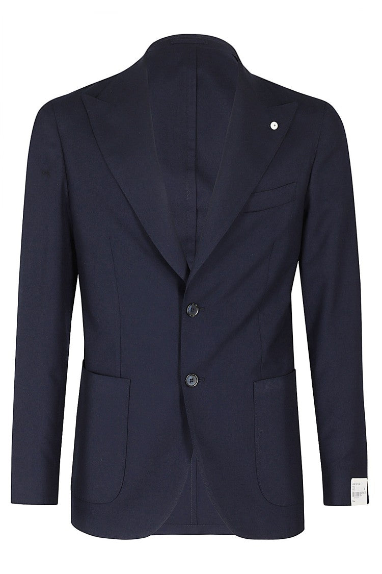 Lightweight Wool Jacket With Pointed Lapels