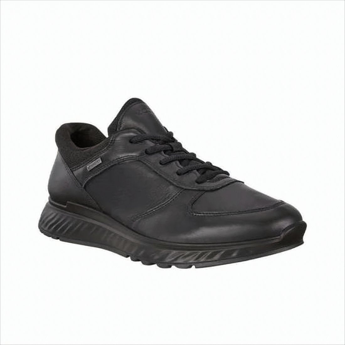 Minimalistic Leather Sneakers with Textured Rubber Sole