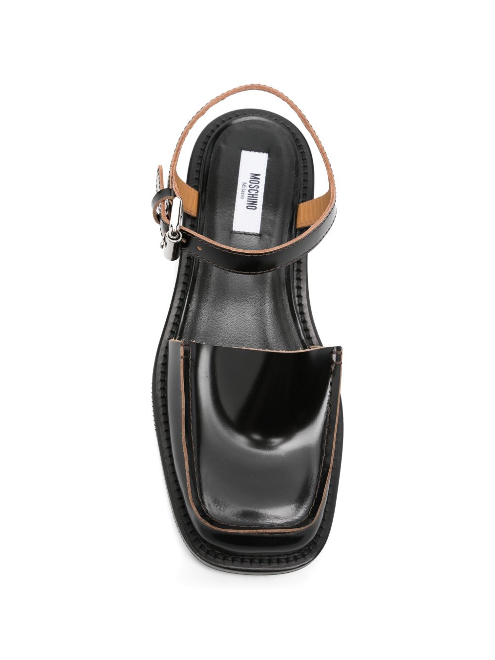 Black Silk and Nylon Strappy Sandals