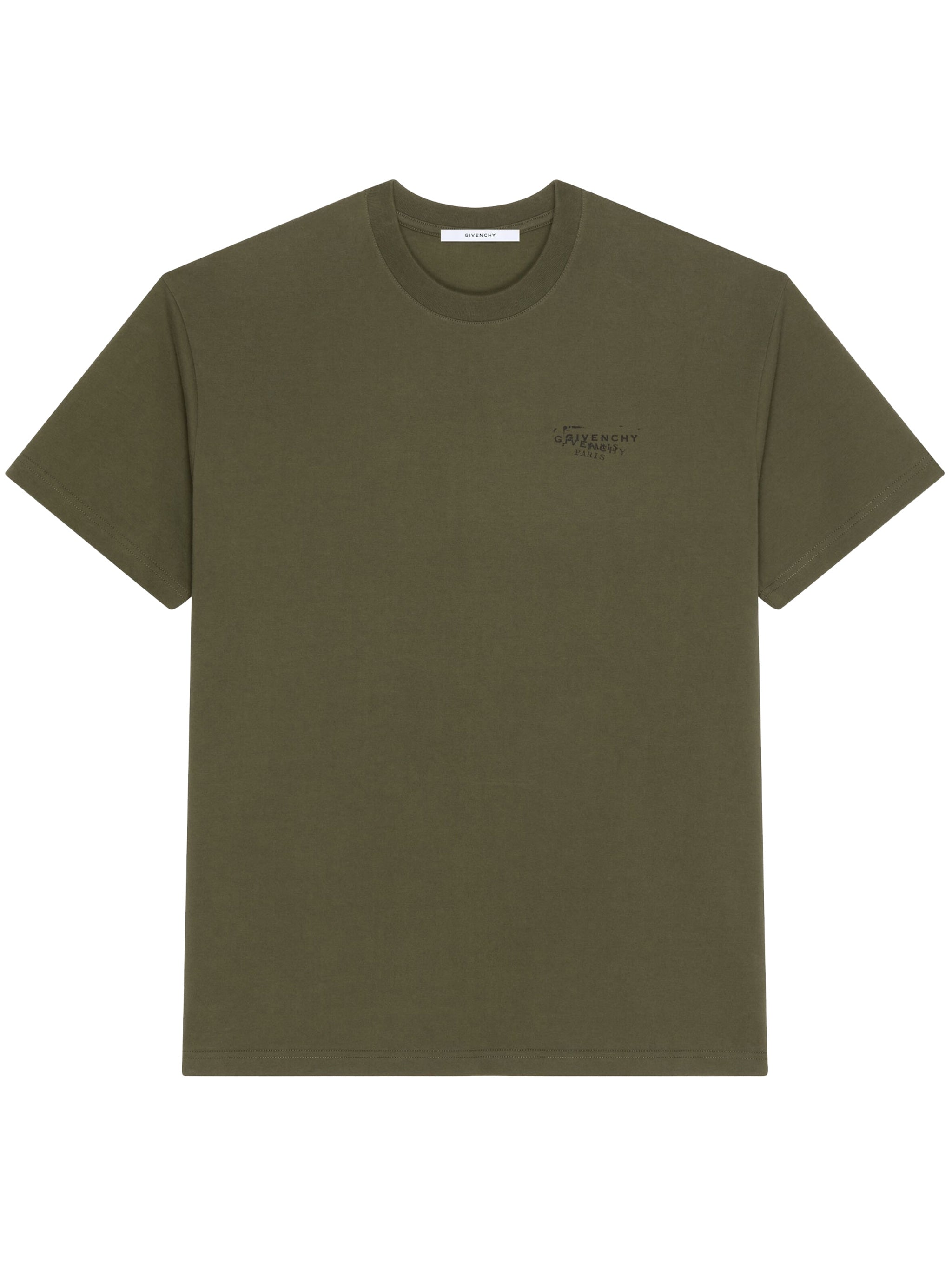 Muted Olive Regular Fit Logo T-Shirt