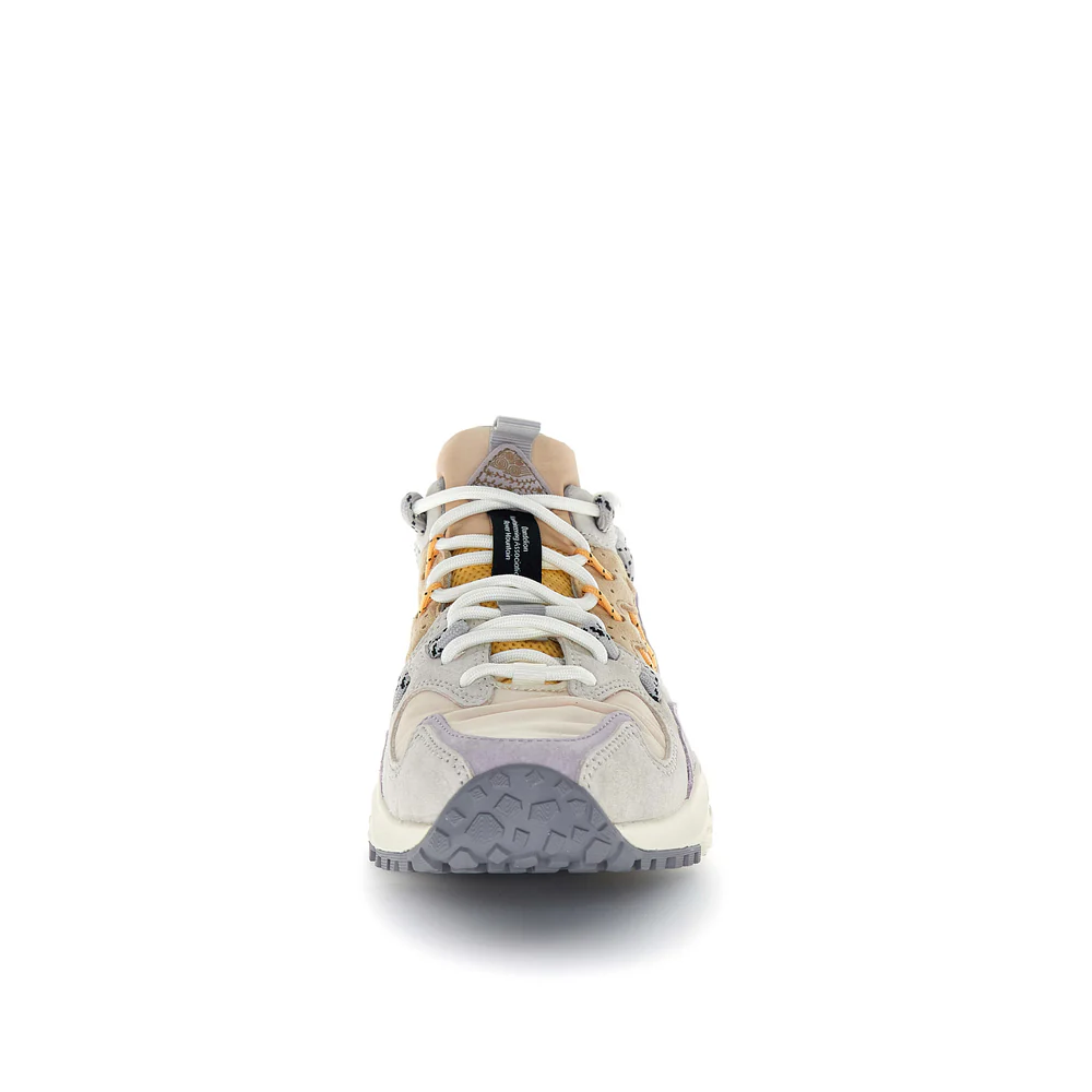 Fashion-Forward Chunky Sneakers with Suede and Mesh Panels