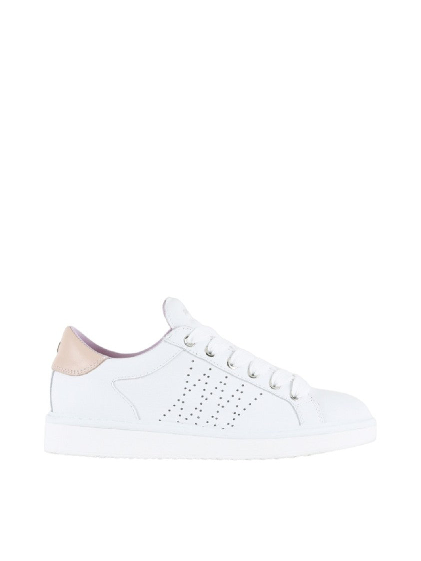 White Nappa Leather Sneakers