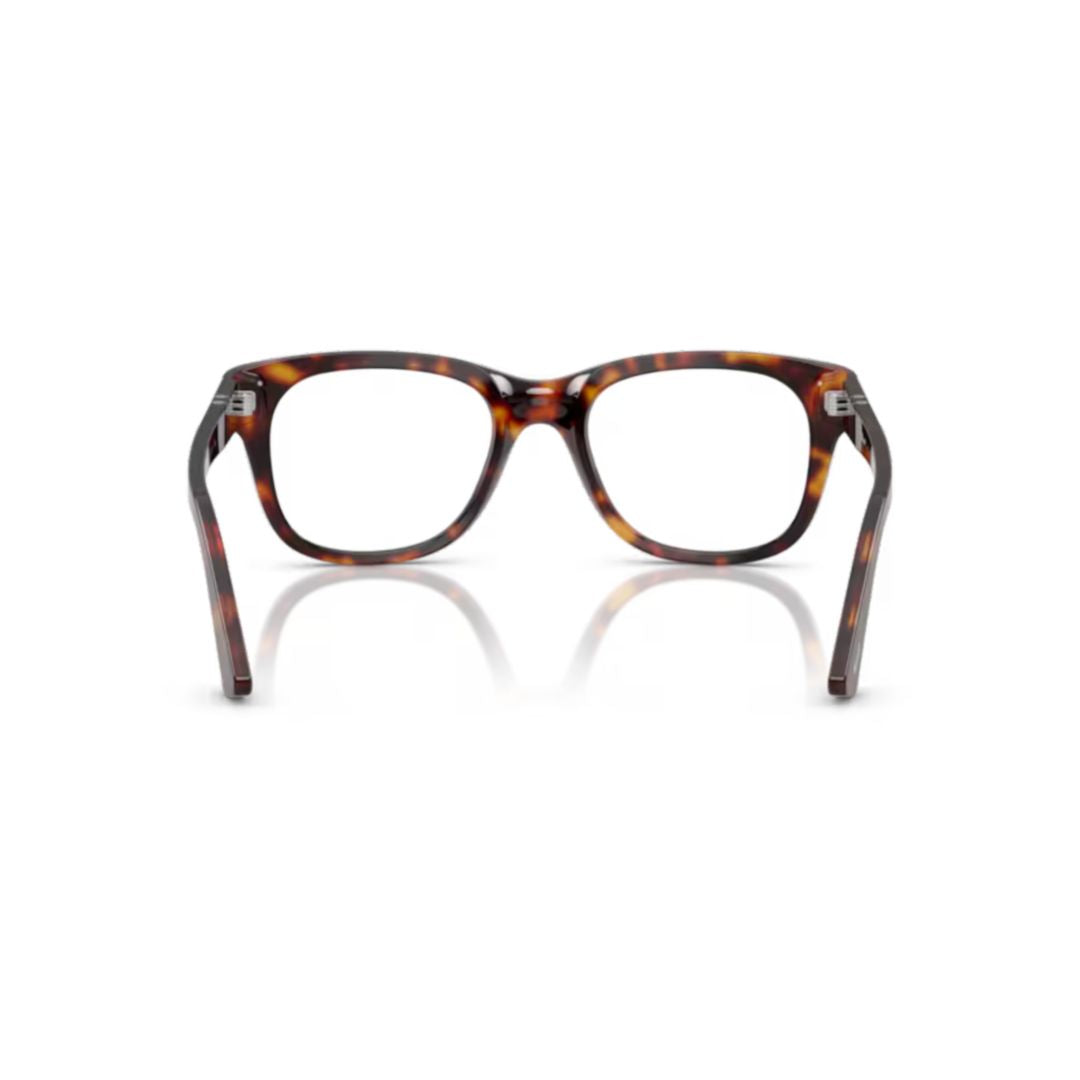0po3372v Classic Square Acetate Eyeglasses with Tortoiseshell Pattern