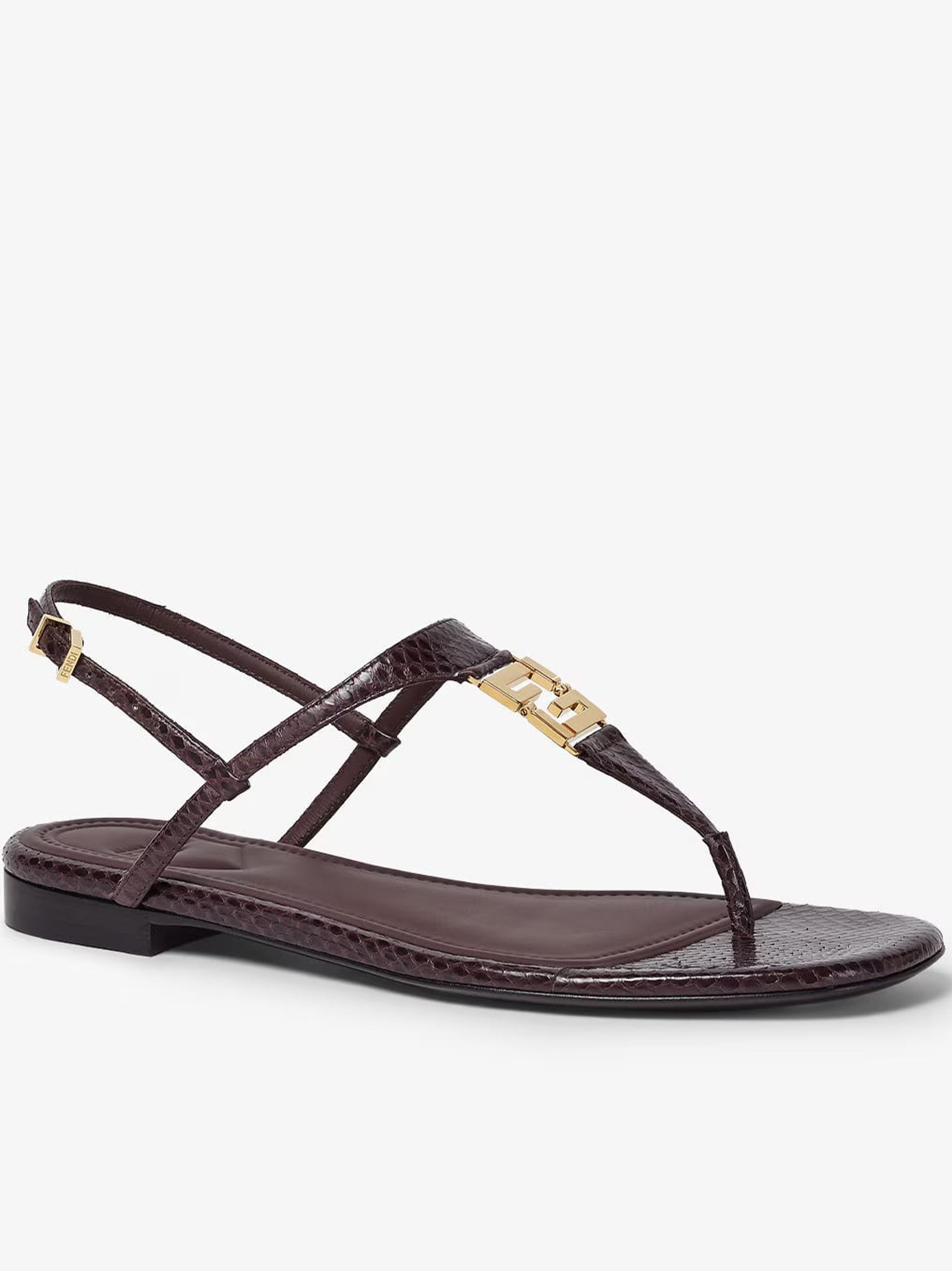 Fold Ayers Minimalist Brown Thong Sandals