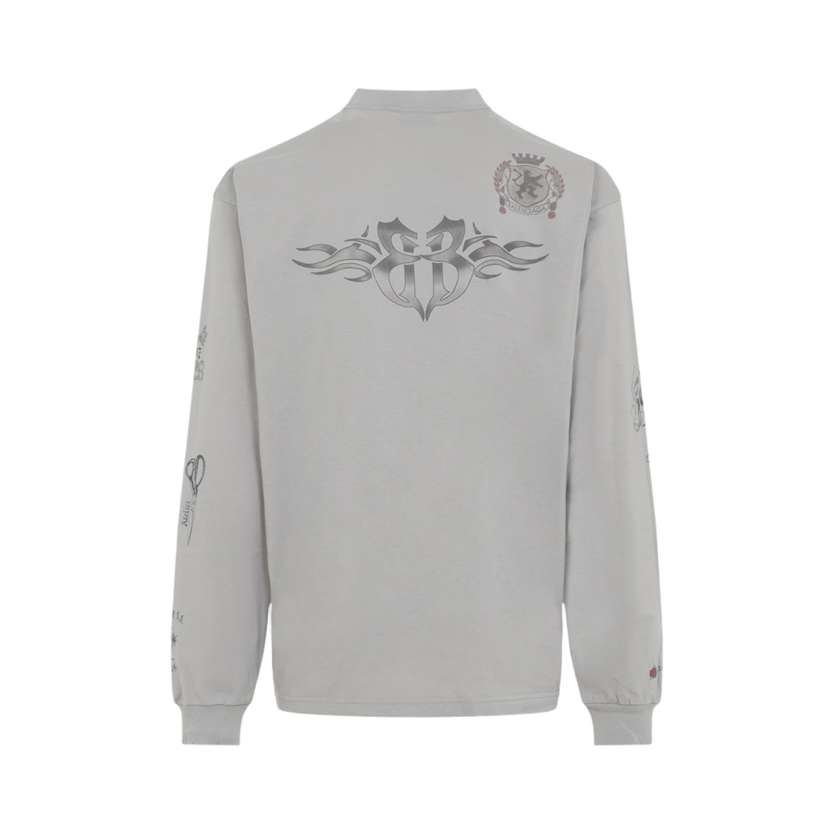 Long-Sleeve Graphic T-Shirt with Artistic Prints