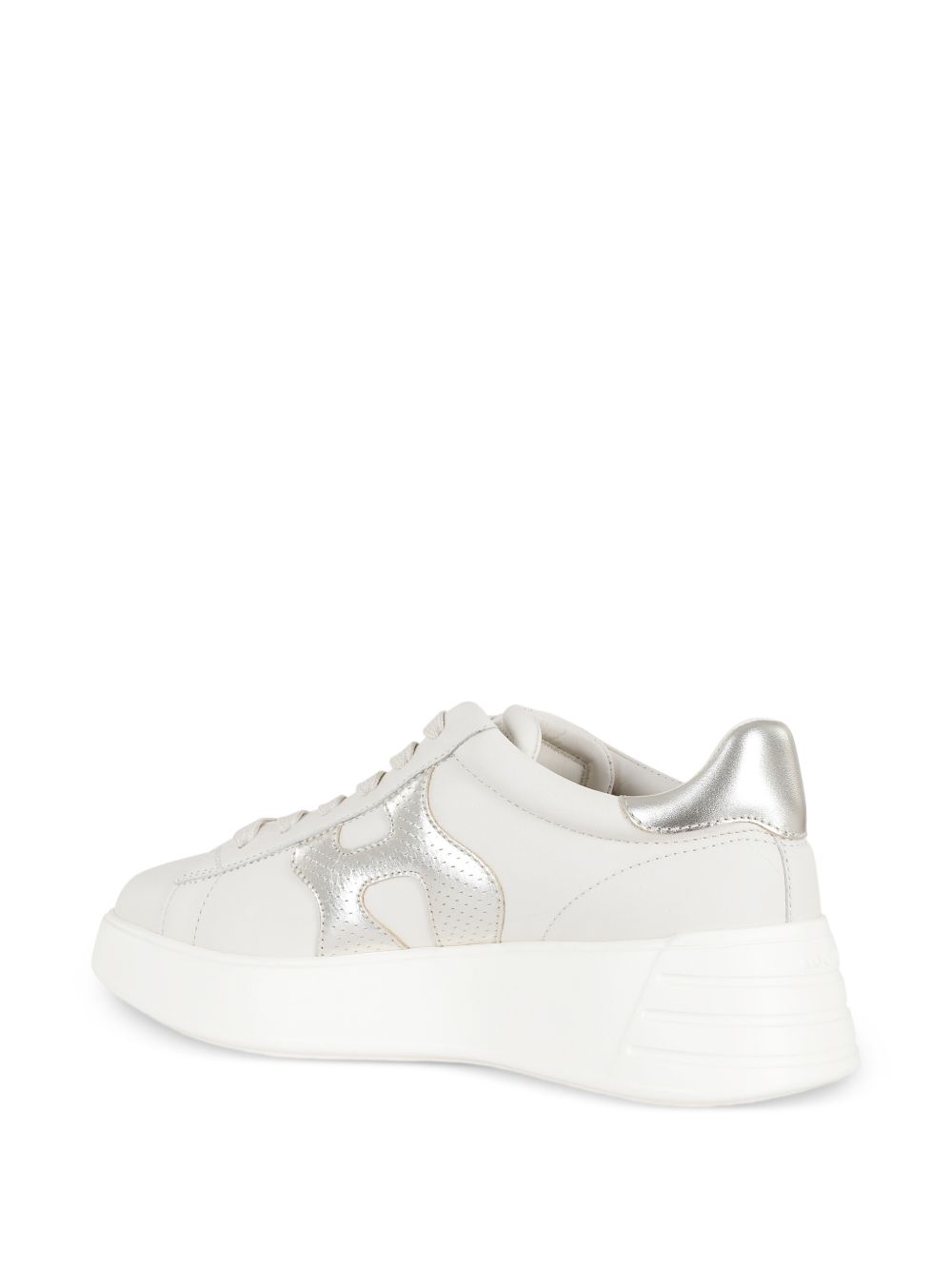 White Leather Flats