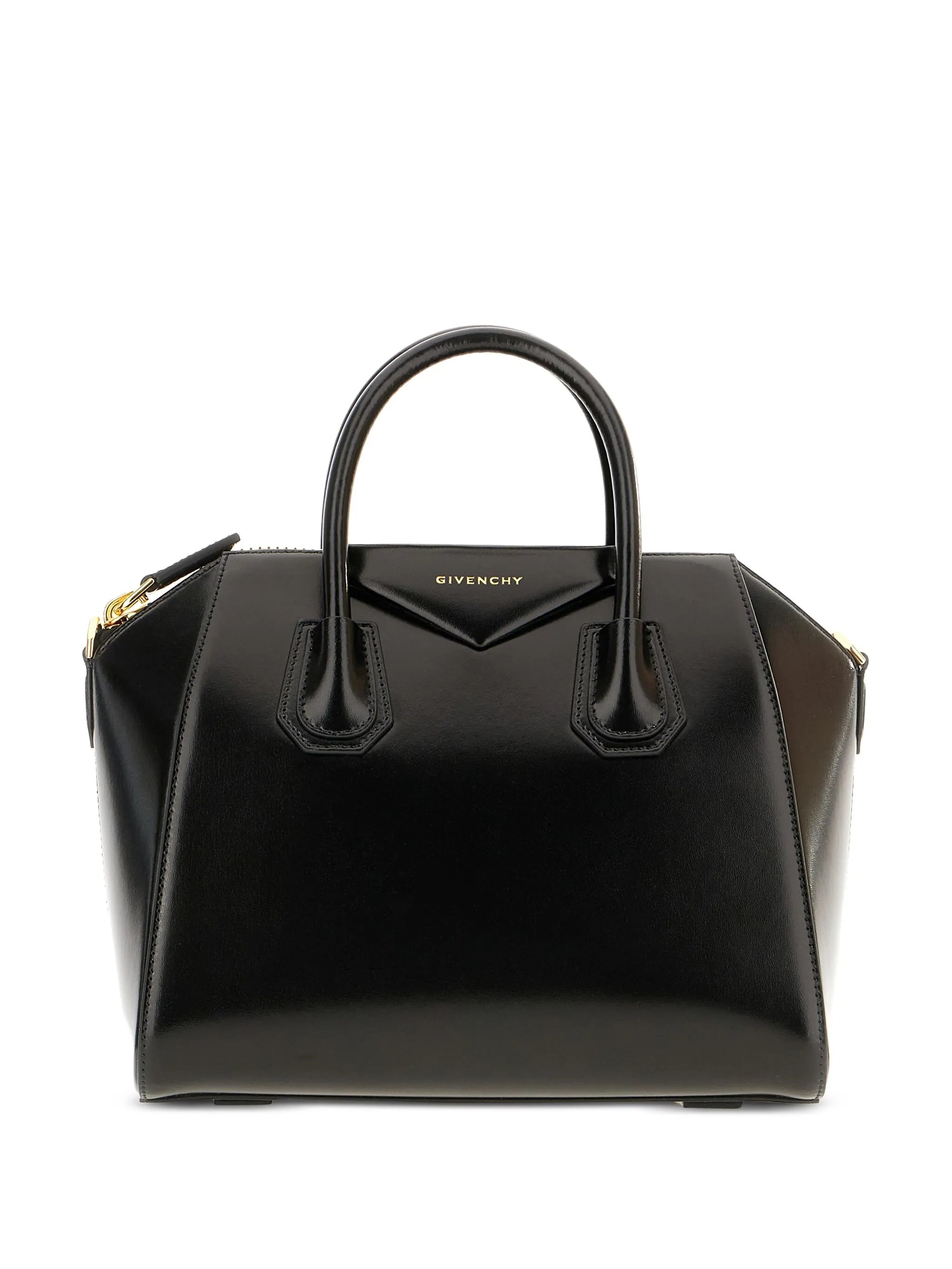 Antigona Nv Trapezoidal Black Calf Handbag