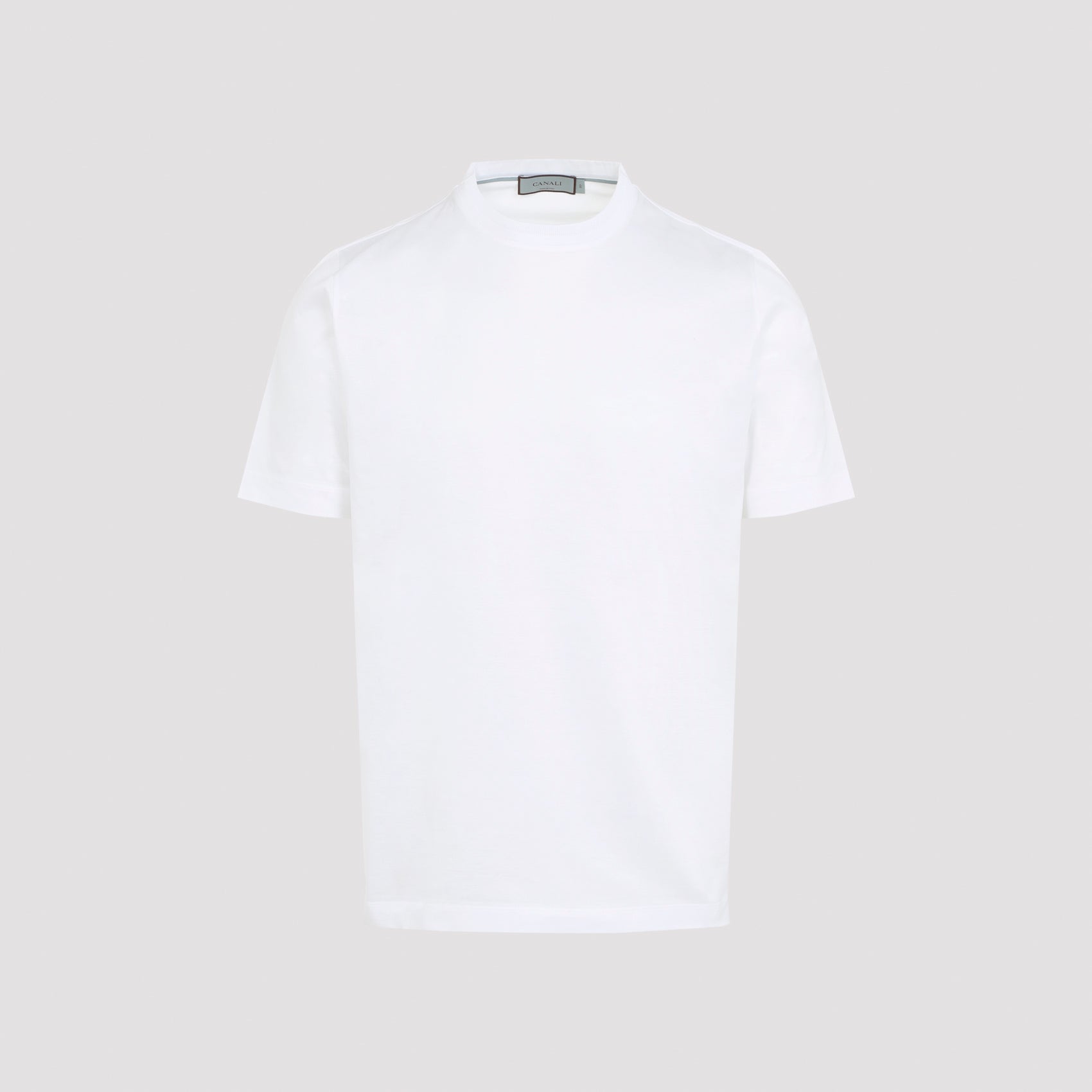 White Cotton Crew Neck T-Shirt