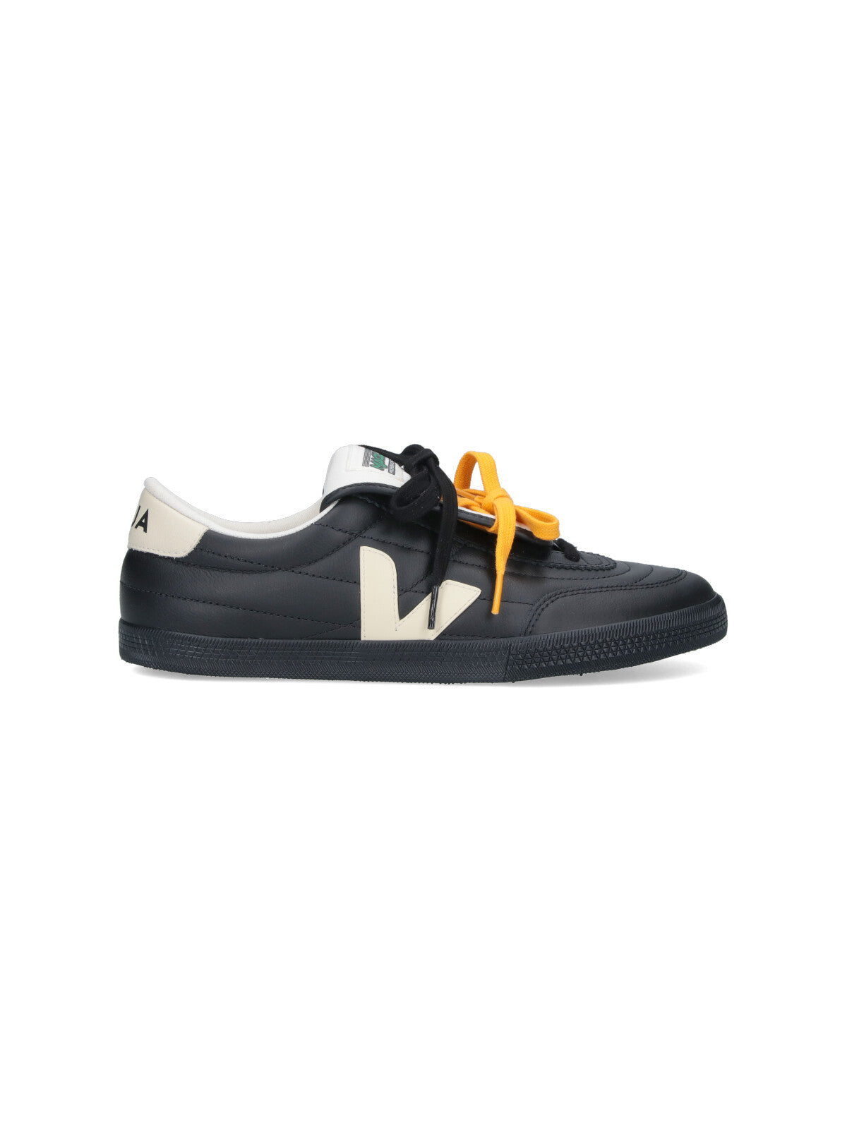 Black Panenka Leather Low-Top Sneakers
