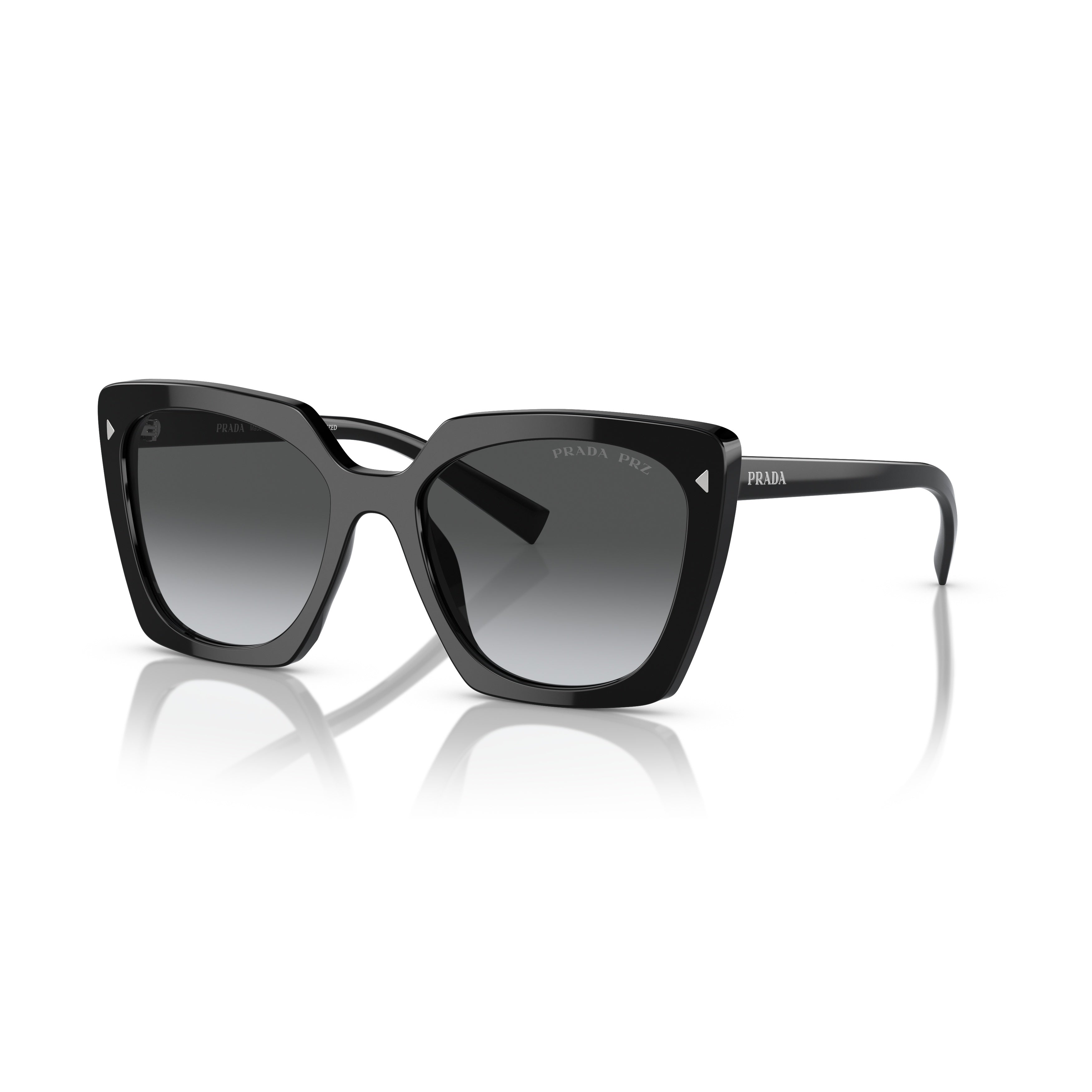0pr 23zs Oversized Black Acetate Sunglasses