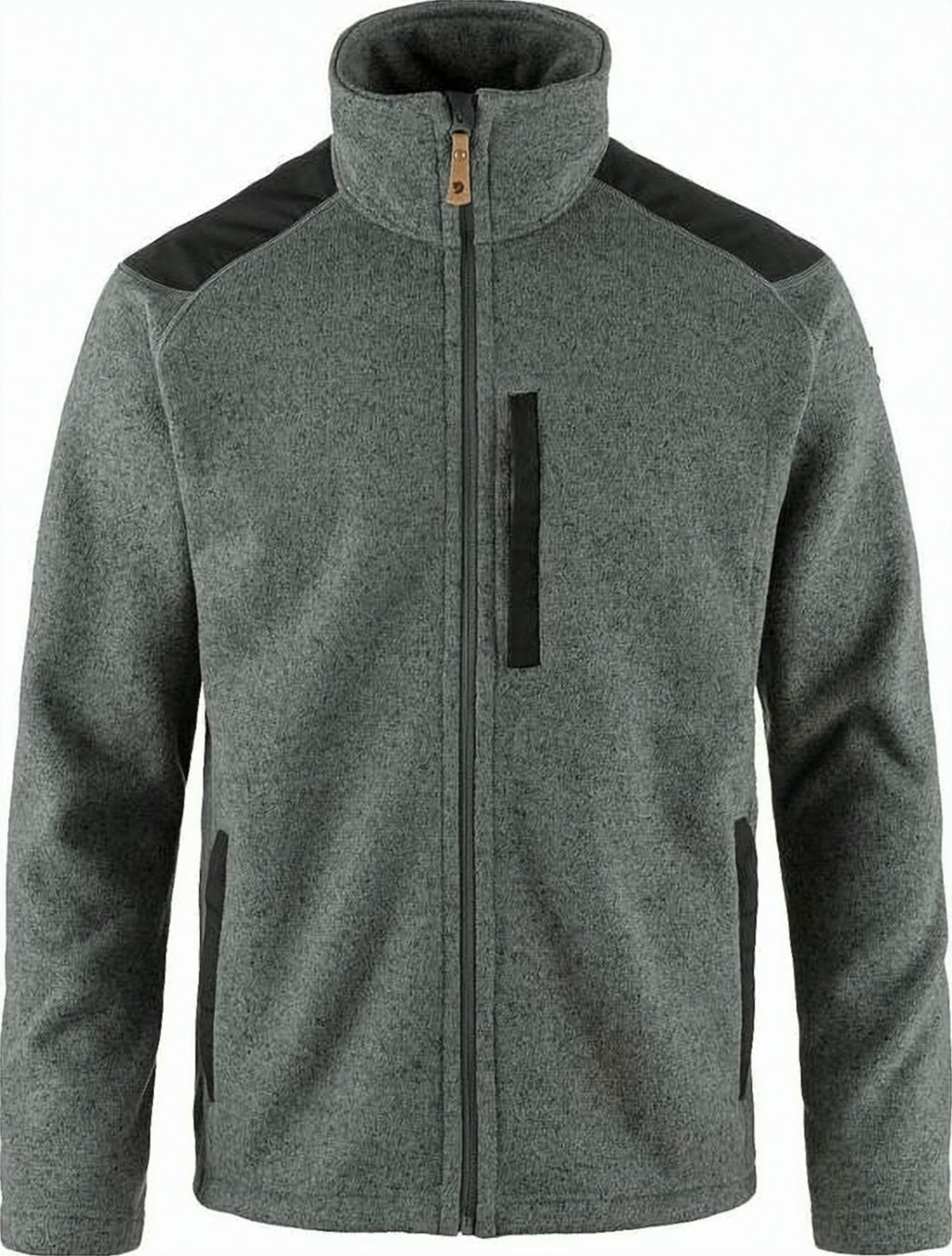 Fleece Jacket with High Collar