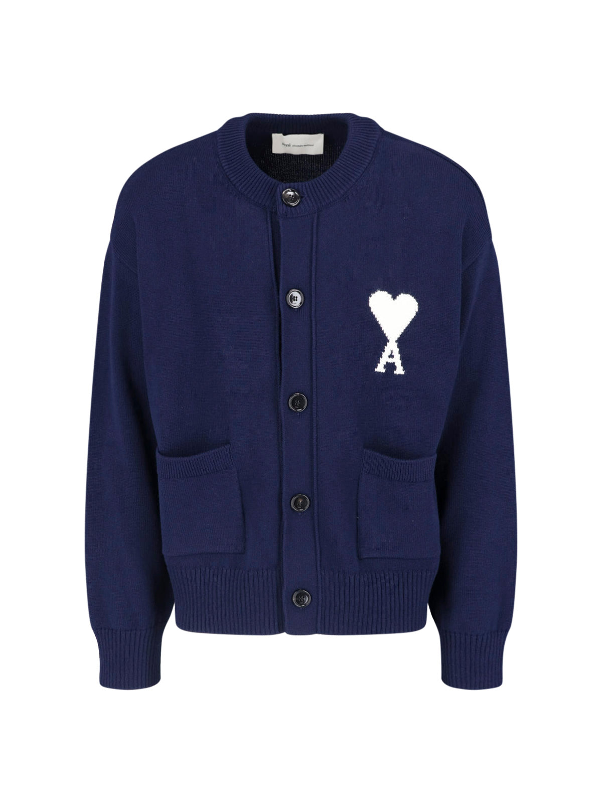 Blue Ami De Coeur Round Neck Cardigan