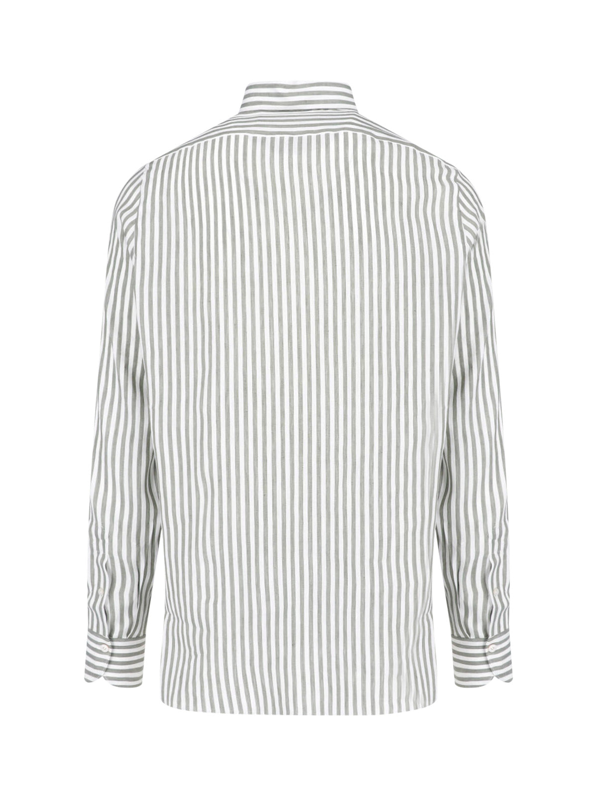 Multicolor Vertical Striped Button-Down Shirt