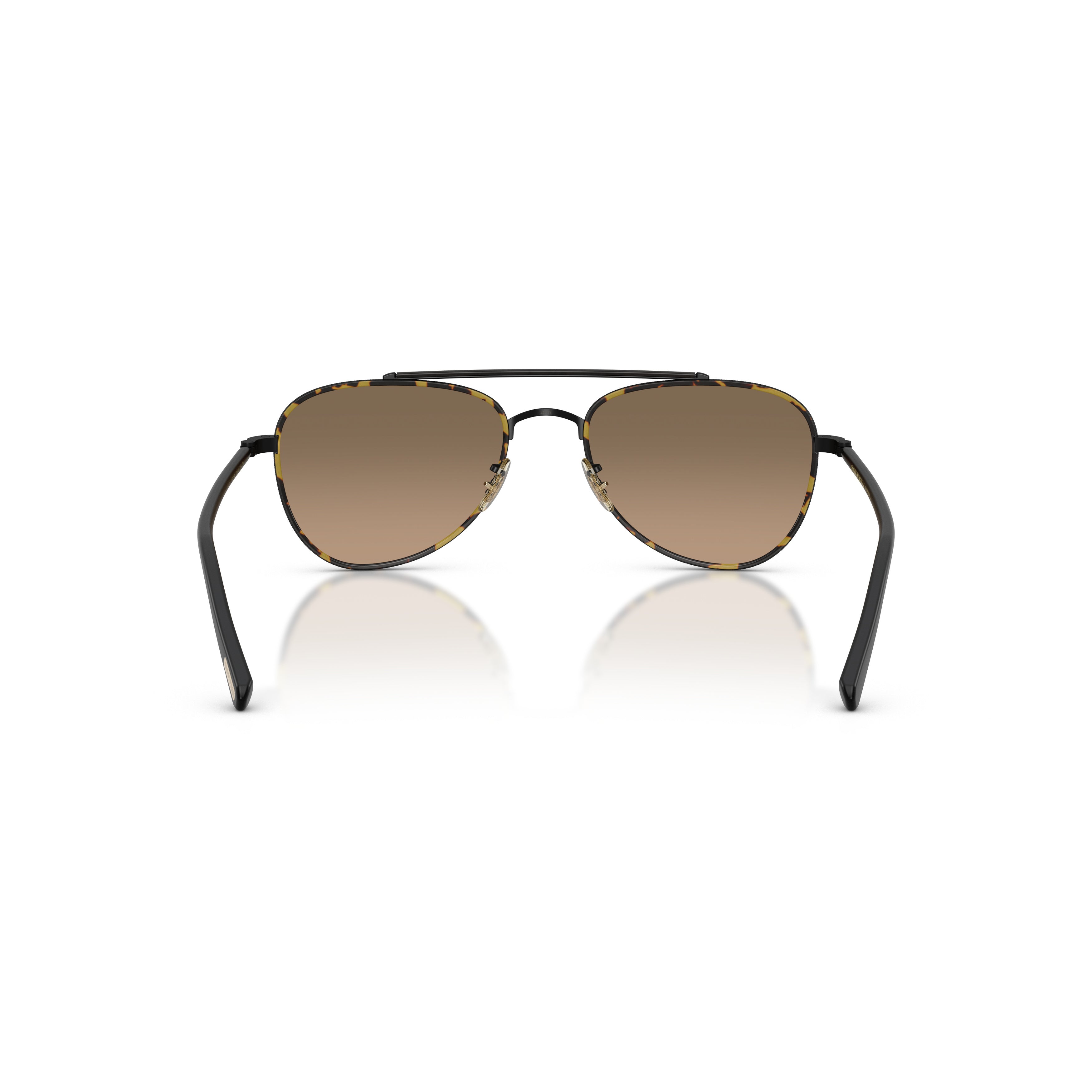 0ov1372st Aviator Sunglasses with Gradient Lenses and Titanium Frame