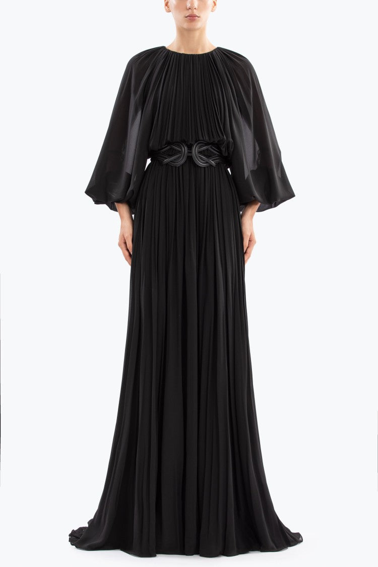 Pleated Long Dress