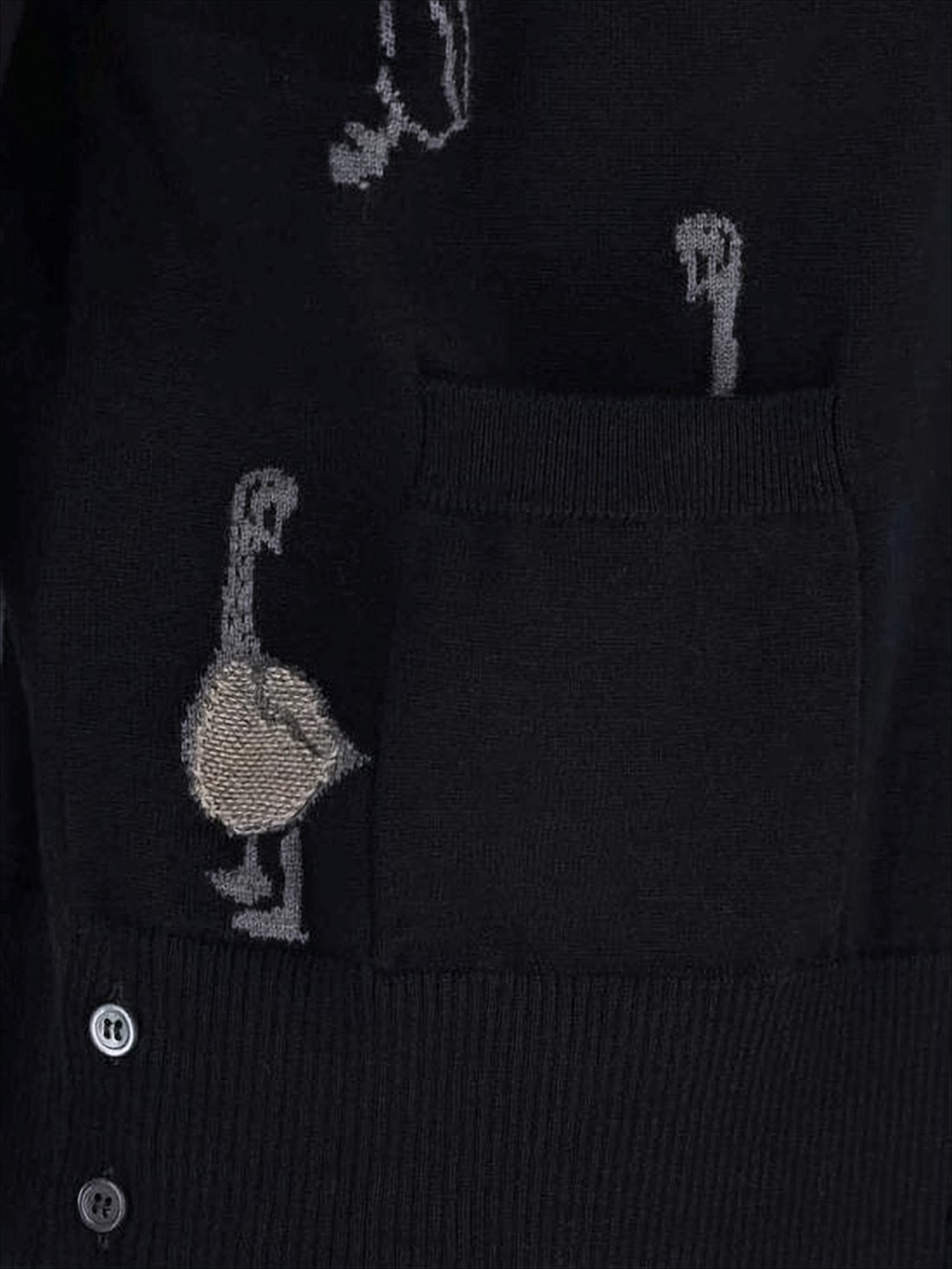 Wool and Cotton Blend Cardigan