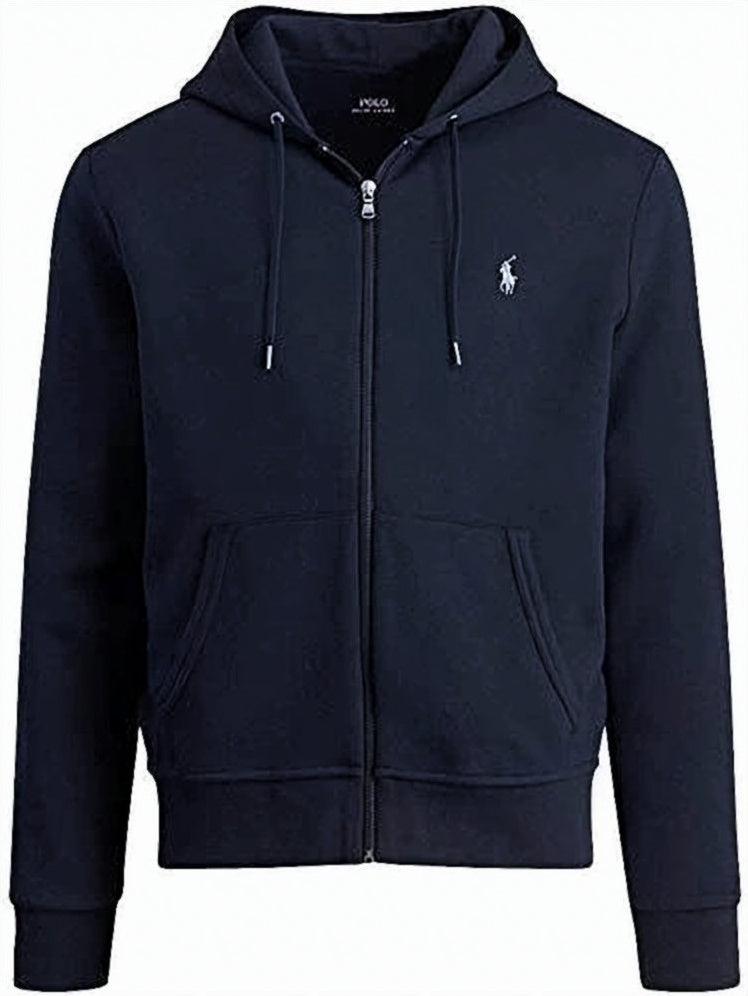 Black Crew Neck Sweatshirt with Iconic Pony Logo