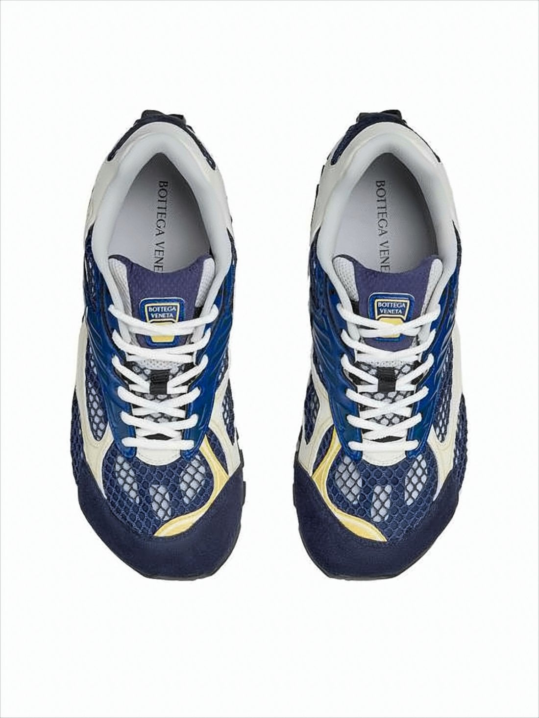 Dynamic Deep Blue and Off-White Sneakers
